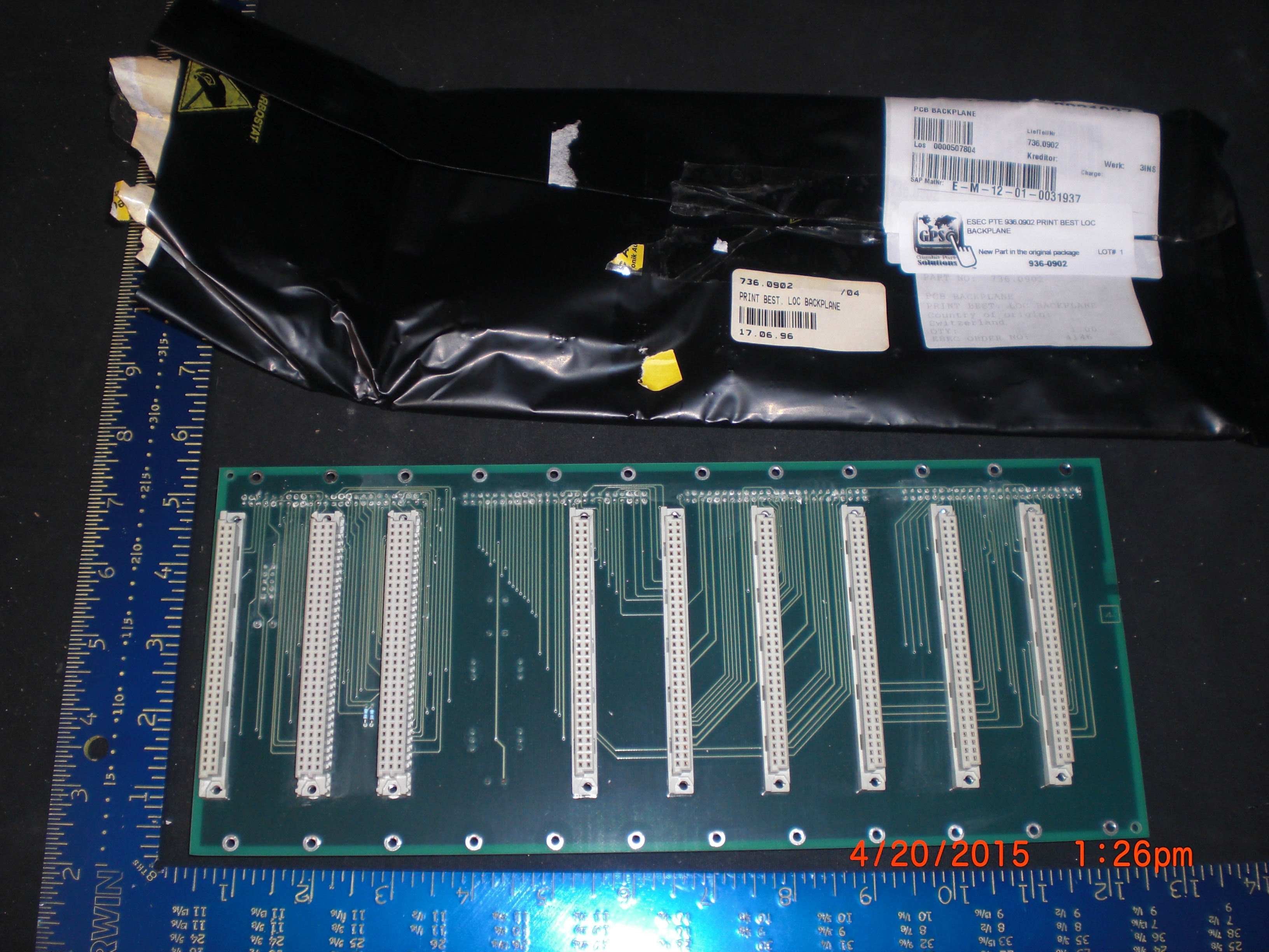PCB Print Best LOC Backplane  ESEC Pte 936.0902
