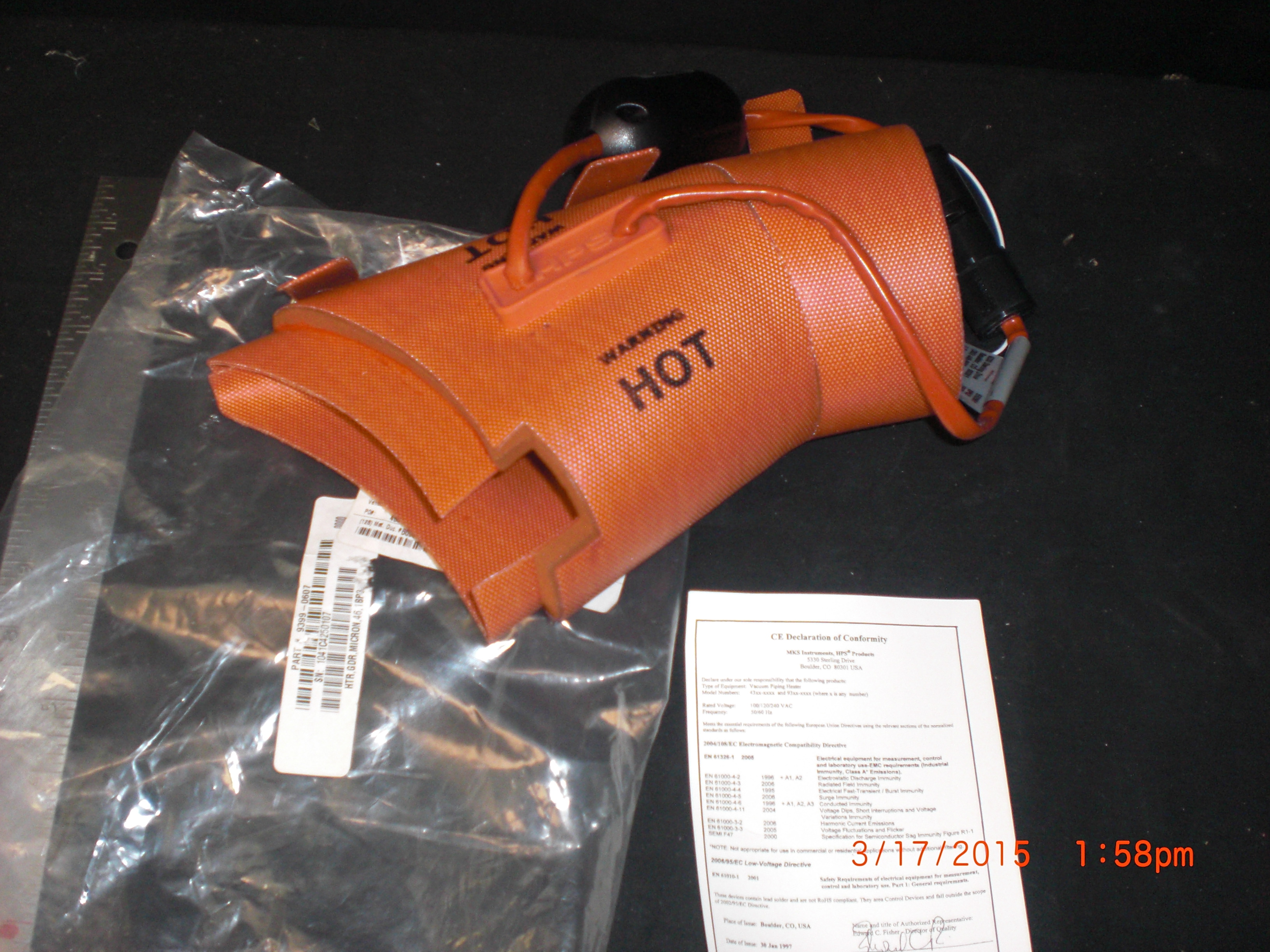 Heater Jacket Horn  MKS-HPS DIVISION 9399-0607 (AMAT) P5000