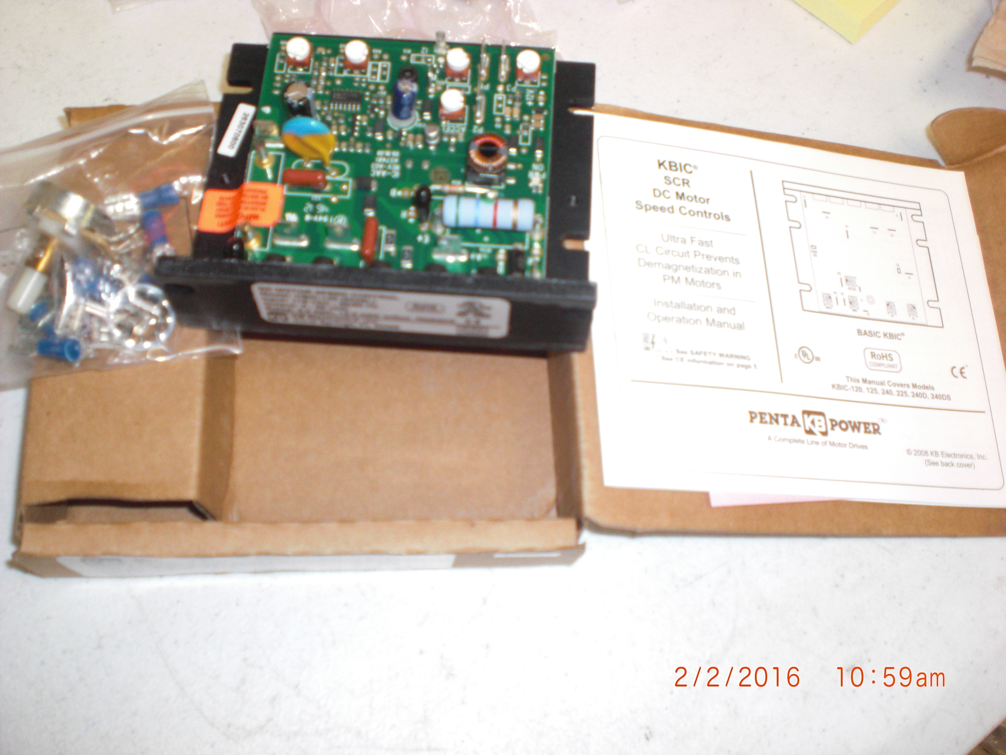 Amplifier  DC Speed Control KB ELECTRONICS 9429L Penta Power KBCI SCR 