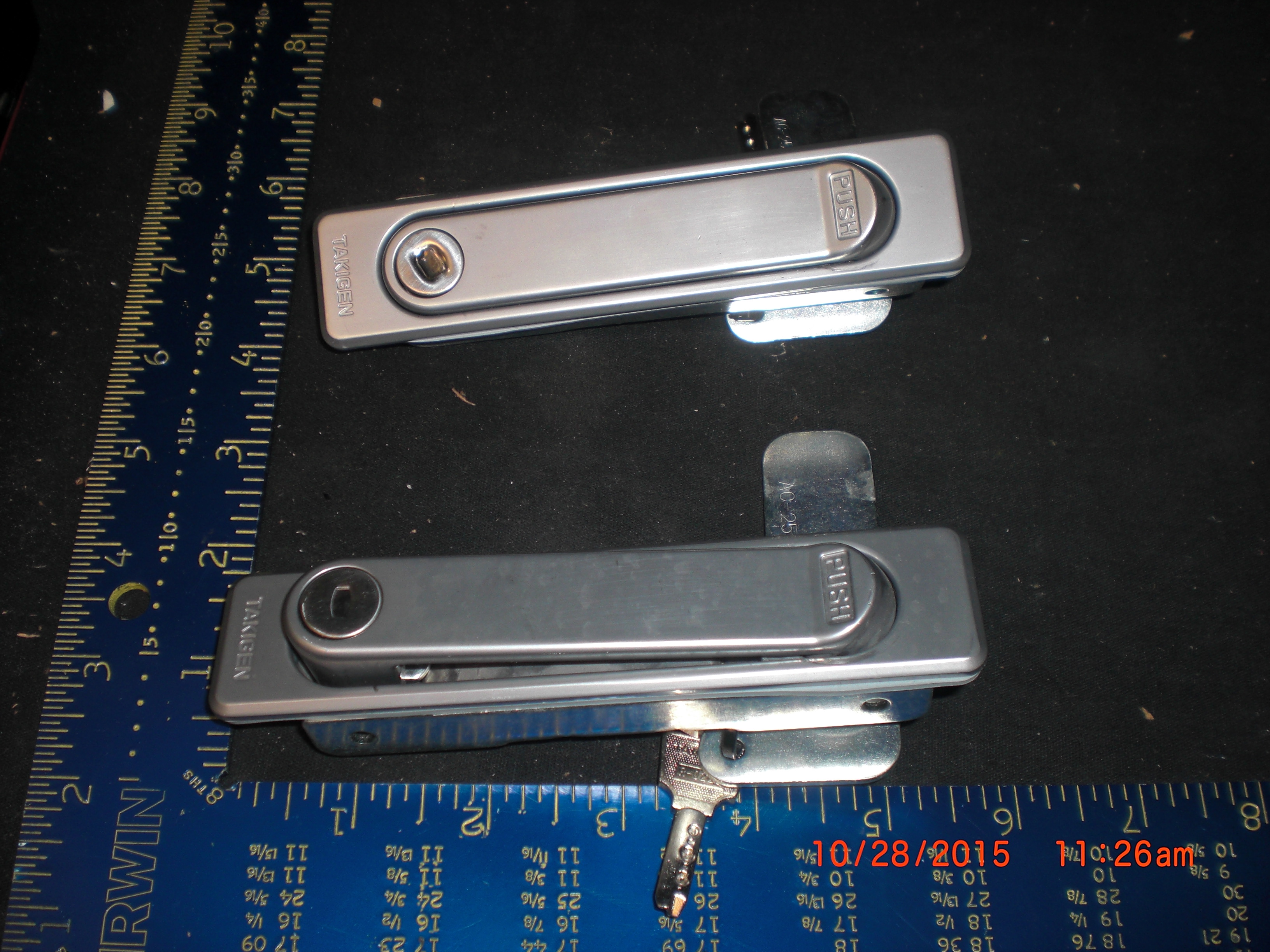 Hardware  latch panel/door locking PKG 2 TAKIGEN A-485-3 