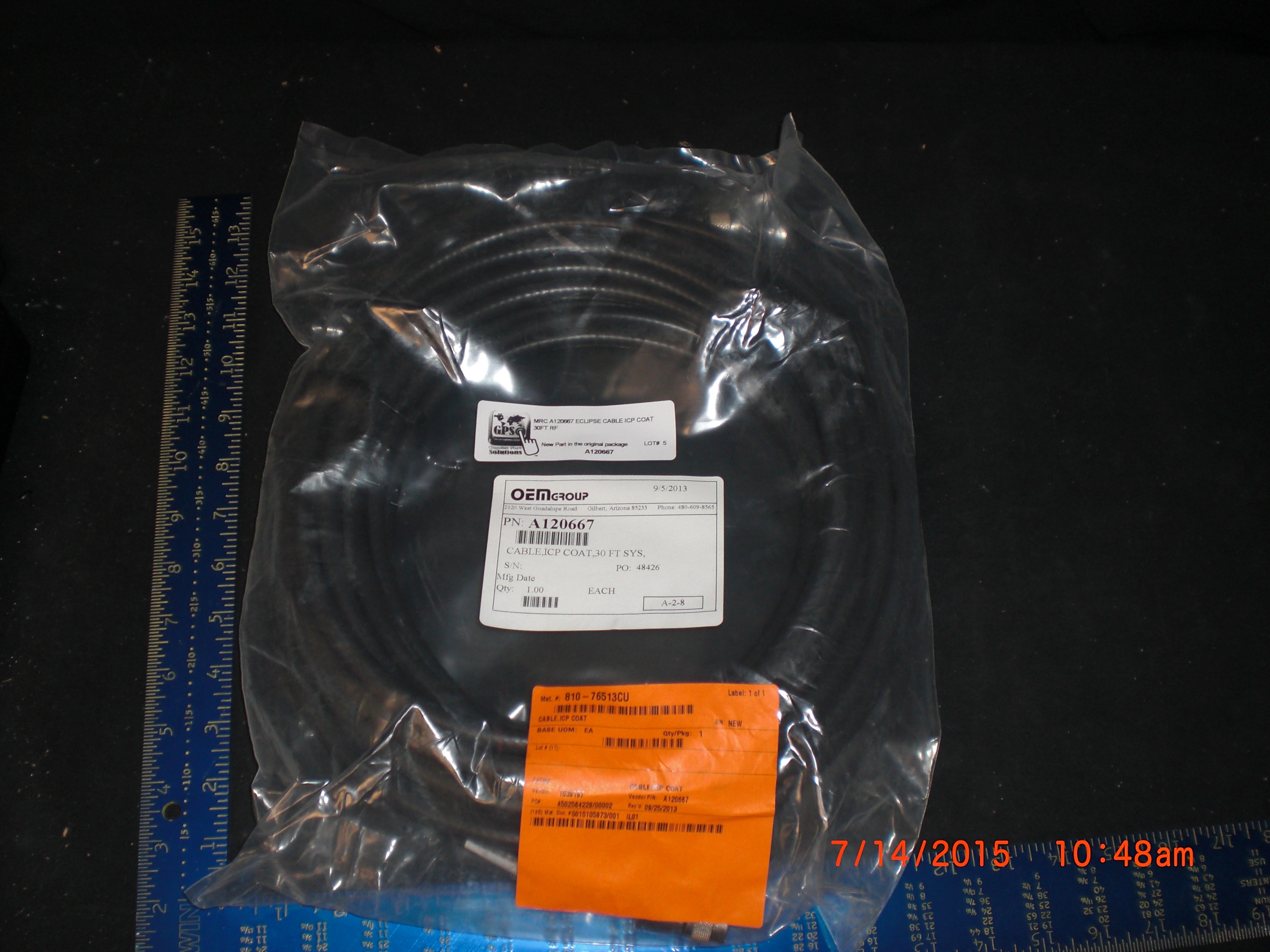 Cable MRC A120667 Eclipse Cable ICP Coat 30ft RF 