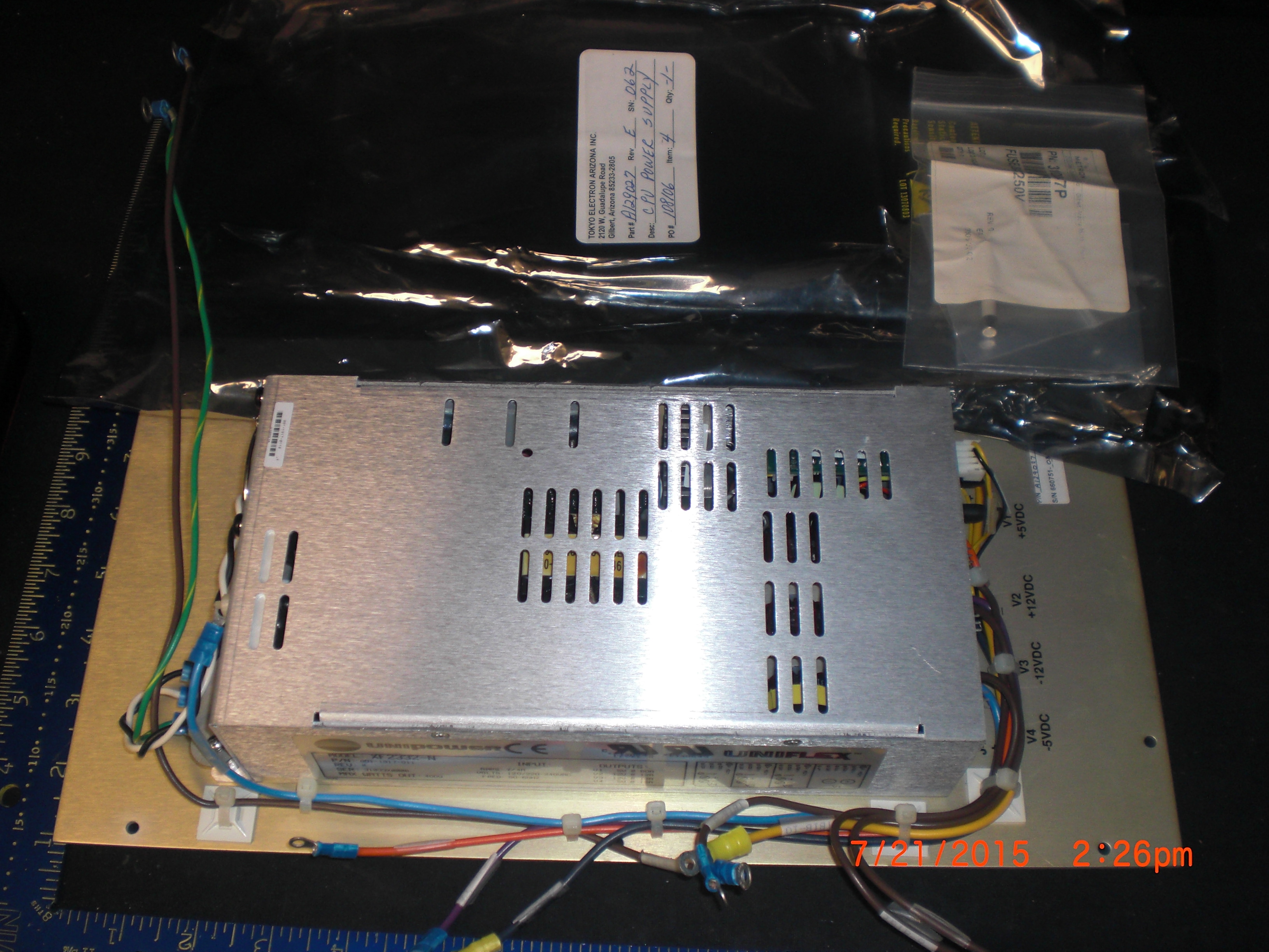 Power Supply  UNI-FLEX XF2332-N MRC A129037 Eclipse CPU+/- 5/12 VDC 