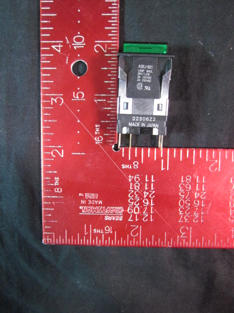 Switch OMRON A3SJ-801 Switch  LED, LAMP MAX. 28V/1.2W, 3A, 125VAC, 2A, 250VAC