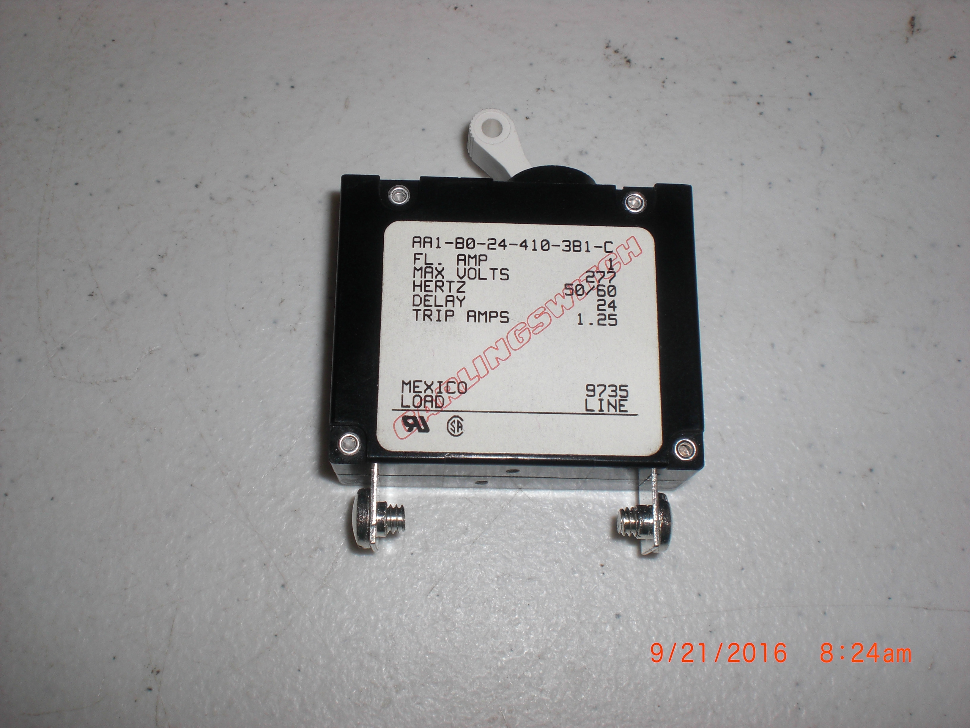 Electrical CARLINGSWITCH AA1-80-24-410-381-C Circuit Breaker 1A Panel Mount 