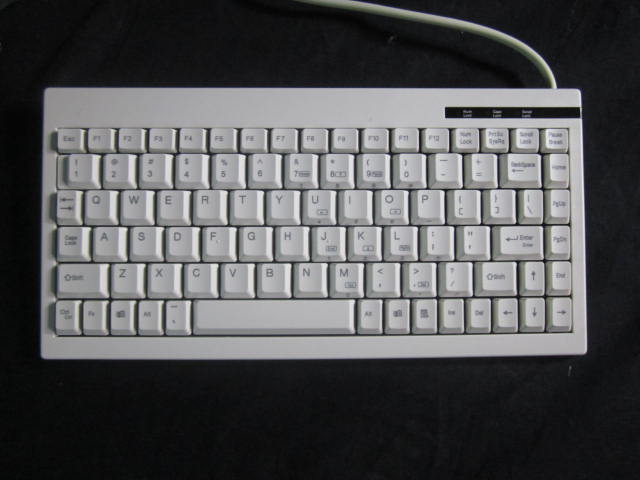Computer Accessory Keysonic ACK-595 MINI KEYBOARD, IVORY, PS2, AC
