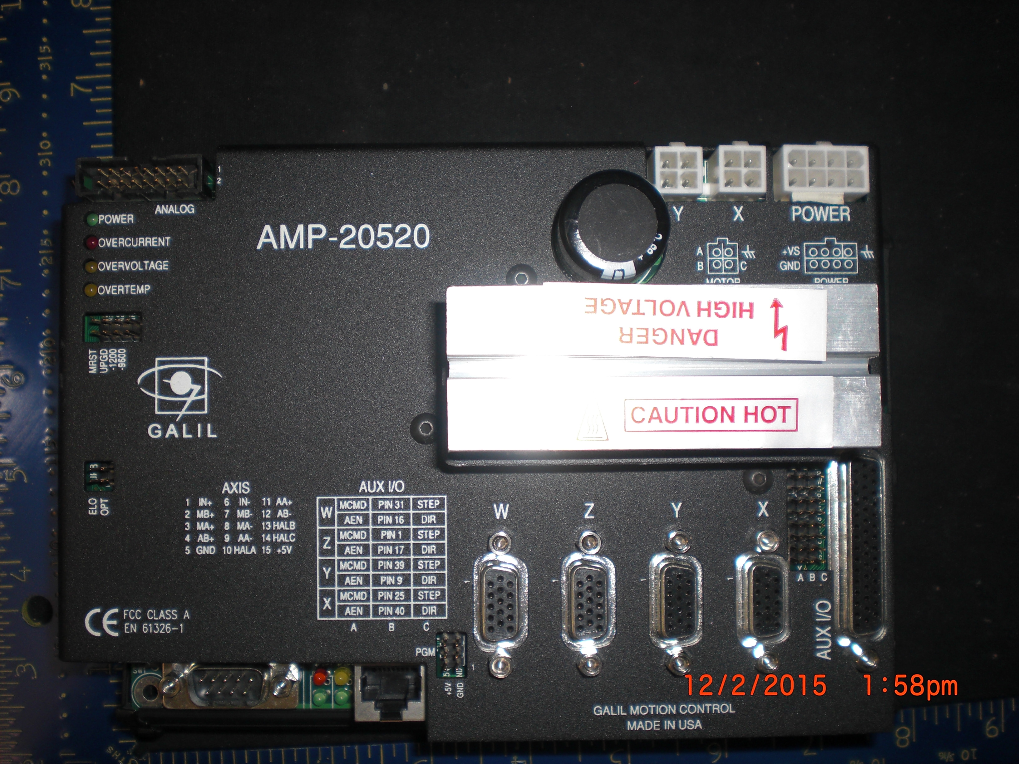 Controller GALIL AMP-20520 2-axis  driver 500W brush or brushless motors
