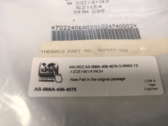 O-Ring  13-12/2X14X1/4 INCH KALREZ AS-568A-456-4079 