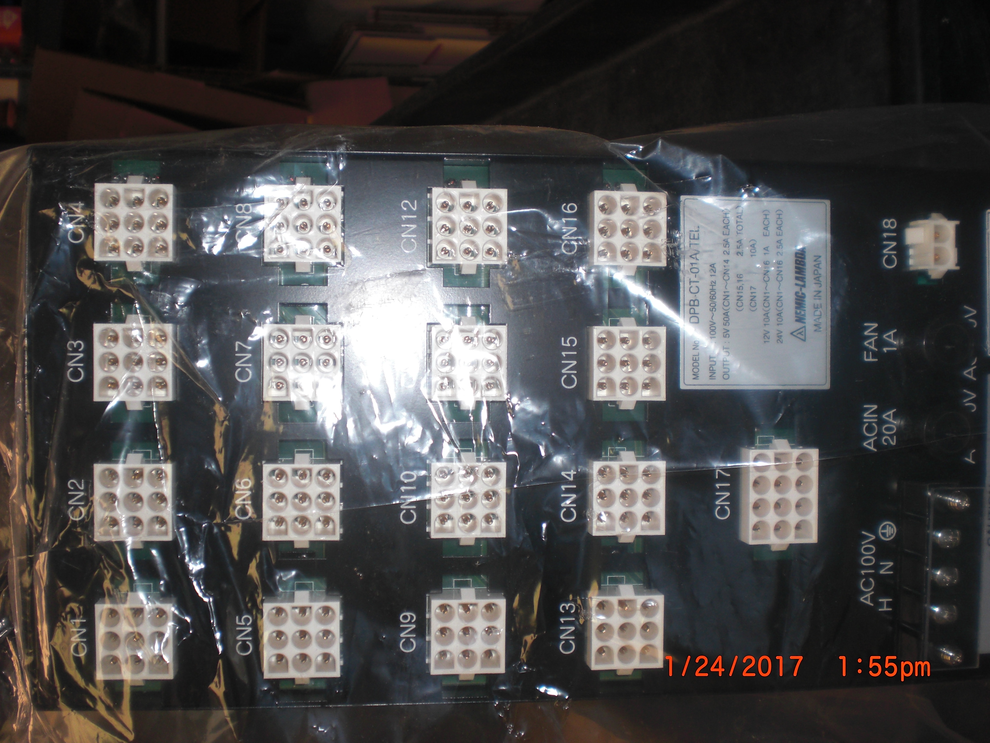 Power Supply  Nemic-Lambda DPB-CT-01A/TEL TOKYO ELECTRON (TEL) CT1380-000983-14 DC Power Box