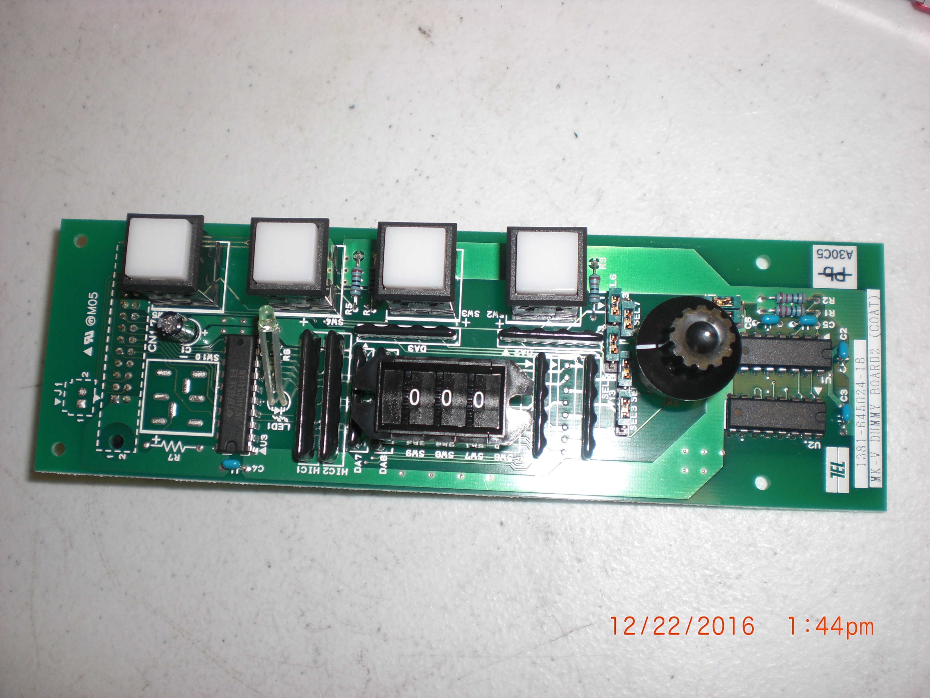 PCB  (TEL) CT1381-645024-16 MK-V Dummy Board2 Coat