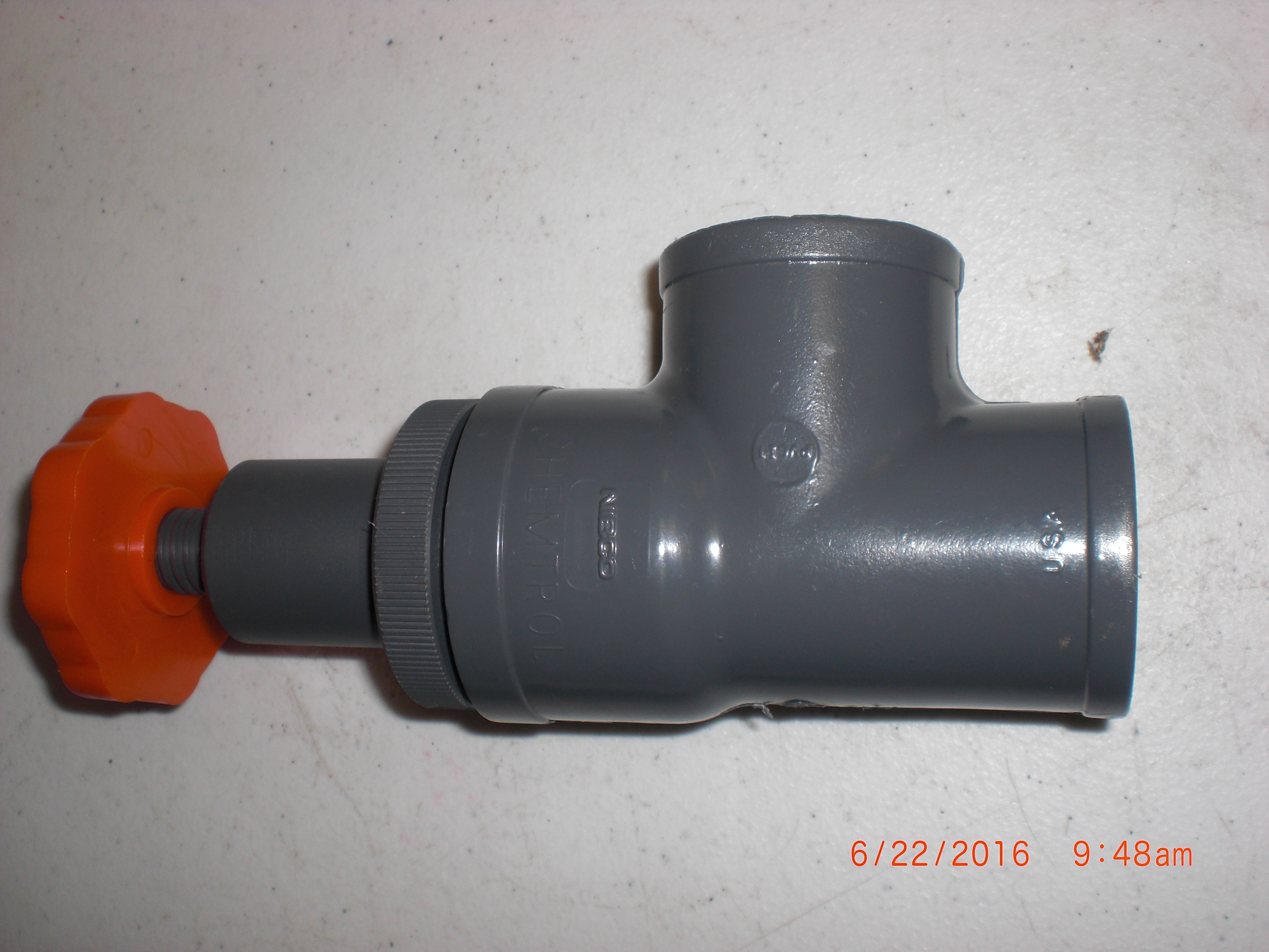 Valve NIBCO Chemtrol-1 FPT PVC Angle Globe Valve,90 degree,right angle valve