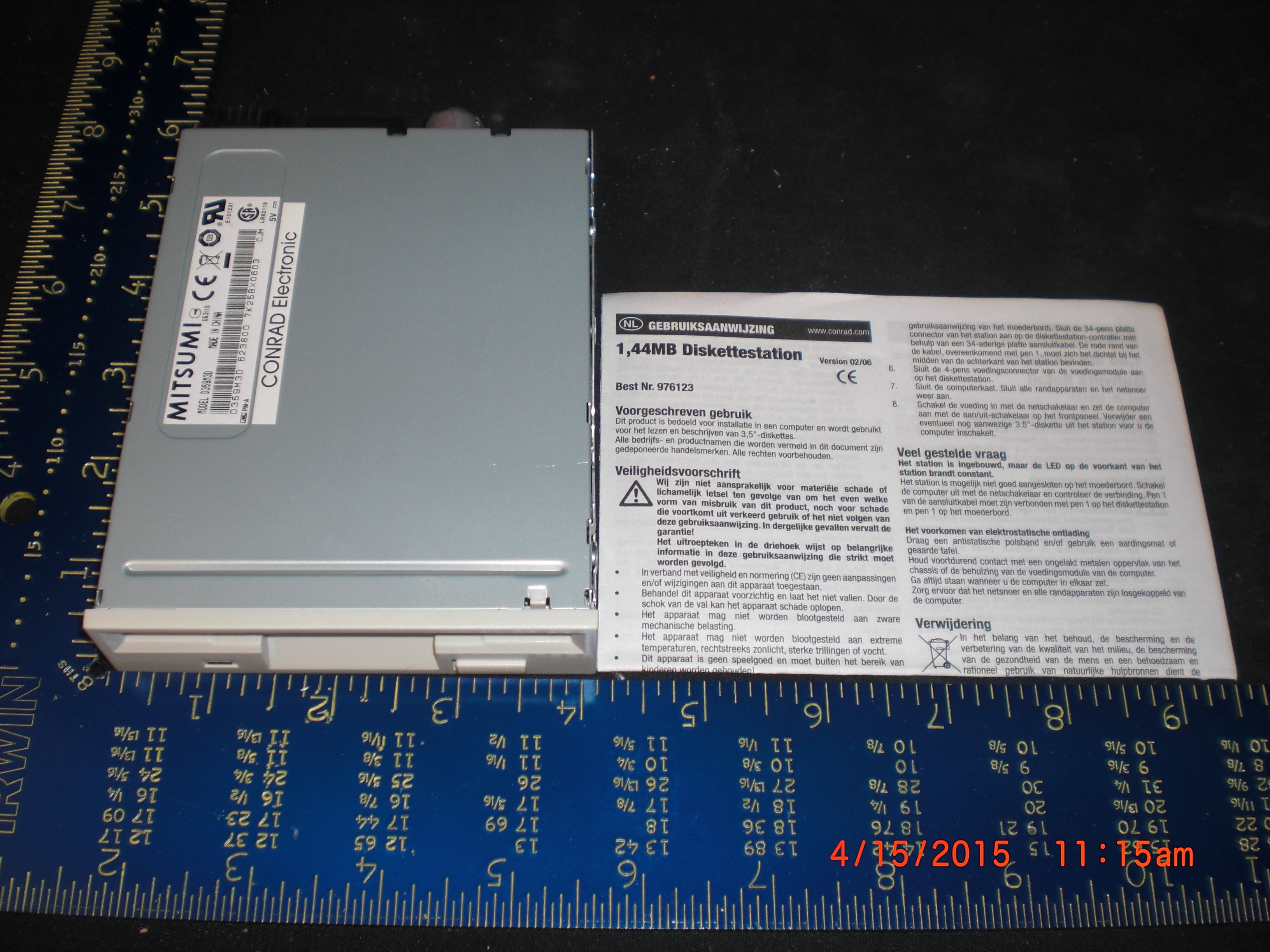 Cable MITSUBISHI D359M3D 1.44 MB 3.5inch Internal Floppy Disk Drive PATA/IDE/EIDE 