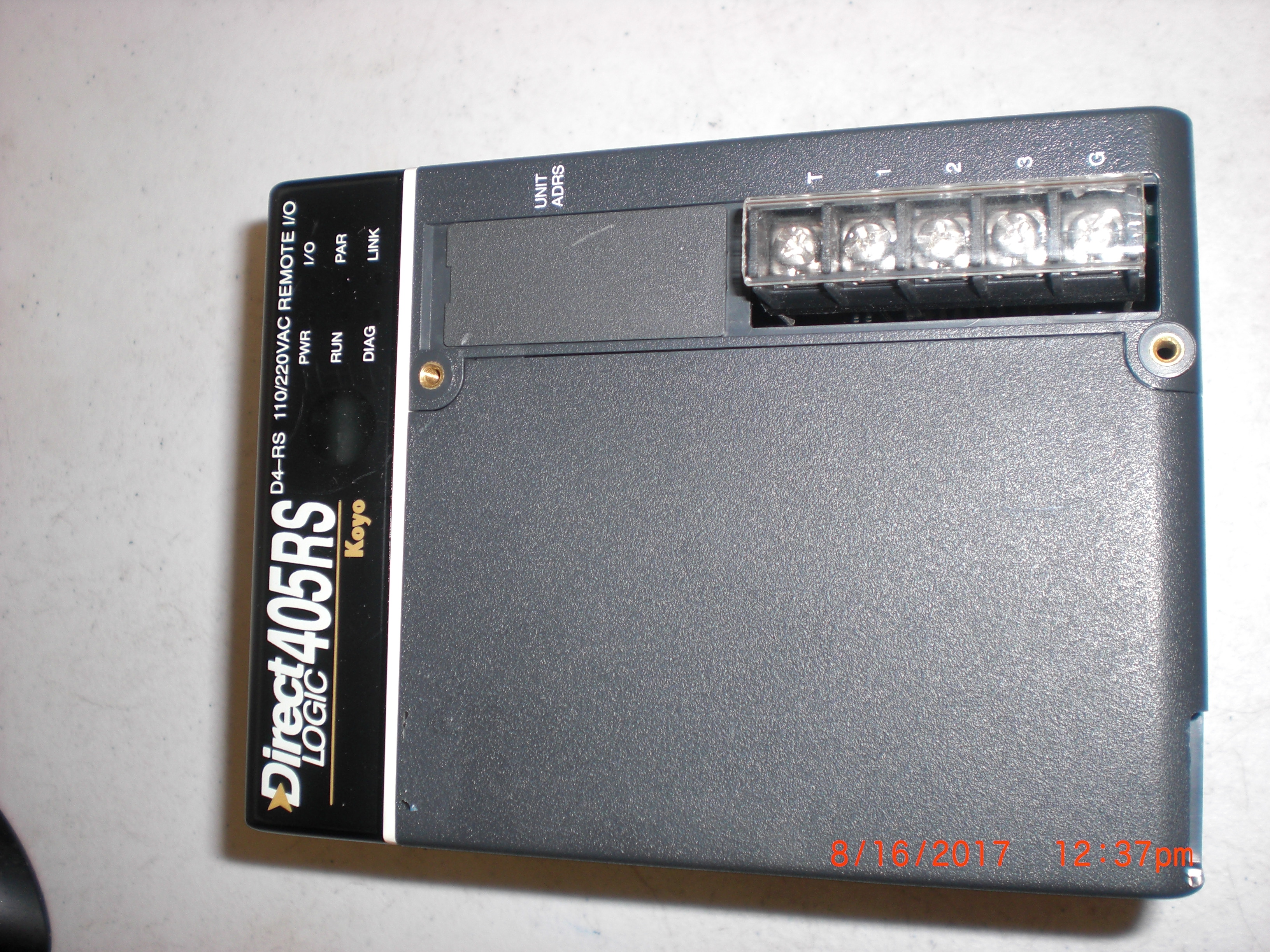 PLC PLC DIRECT D4-RS Koyo 405 RS D4-RS 110/220VAC REMOTE I/O SLAVE Harvested