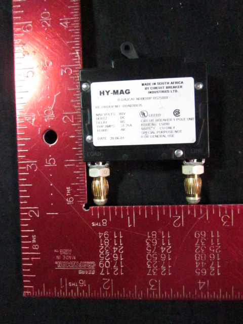 DDAB30035 HY-MAG Circuit Breaker IND DDAB30035 Circuit Breaker, 80V, 30A