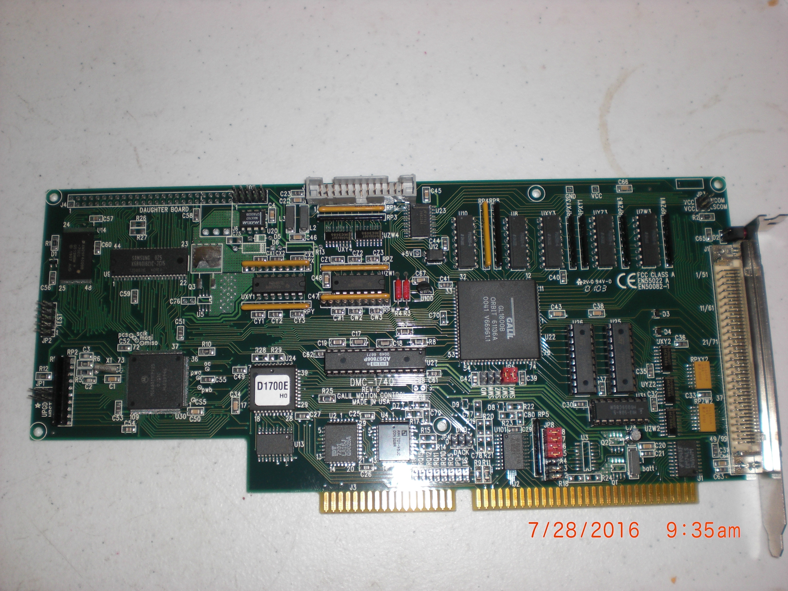 PCB GALIL DMC-1740 PCB Motion Control Board