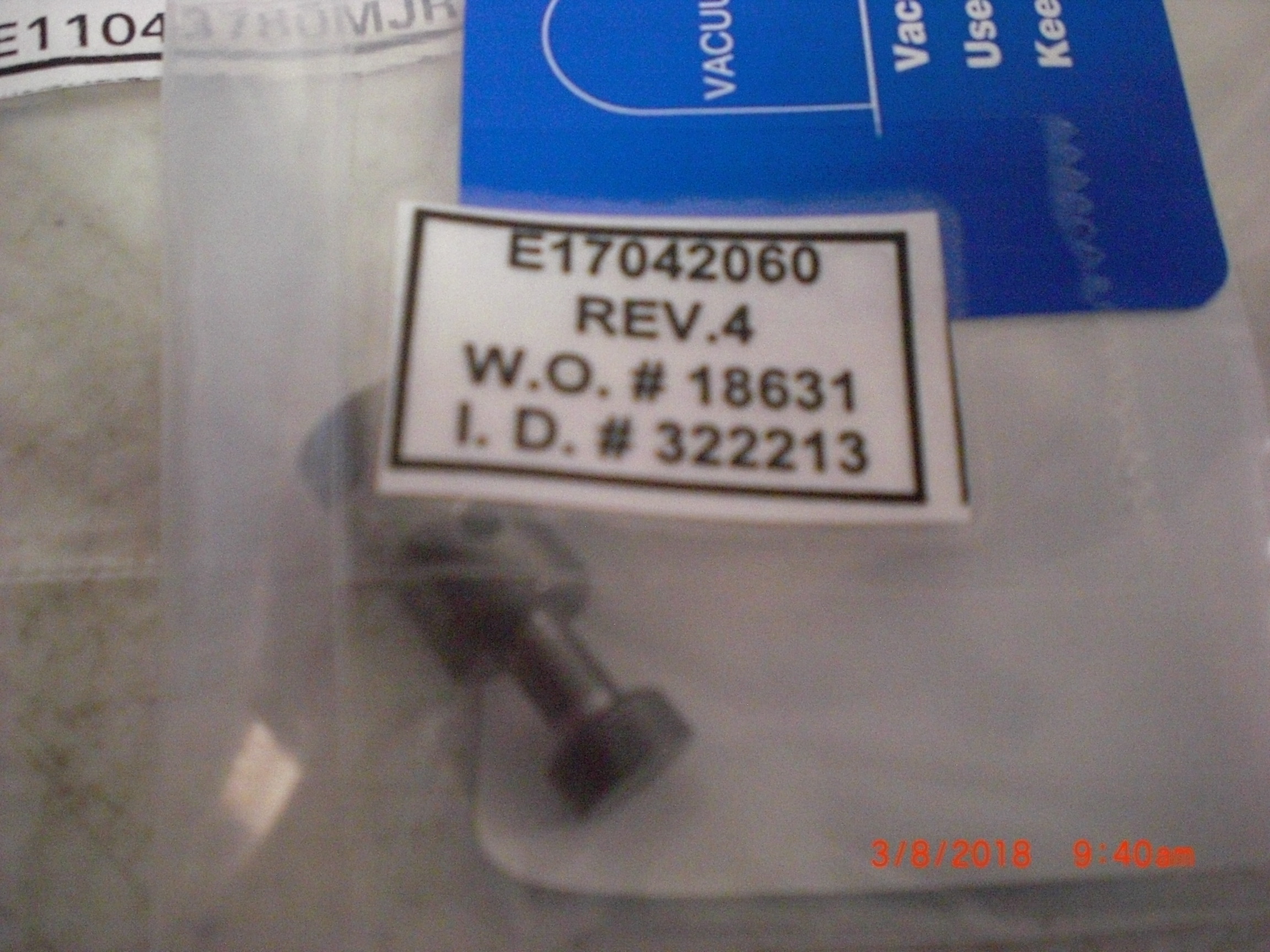 OEM Part VARIAN E17042060 Filament Terminal Plasma