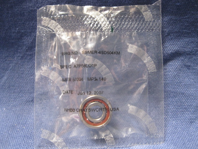 Bearing (8 PKG) BALL  ANGULAR 1/4 BOREX 5/8 OD SS Hager & Elsässer E42000213