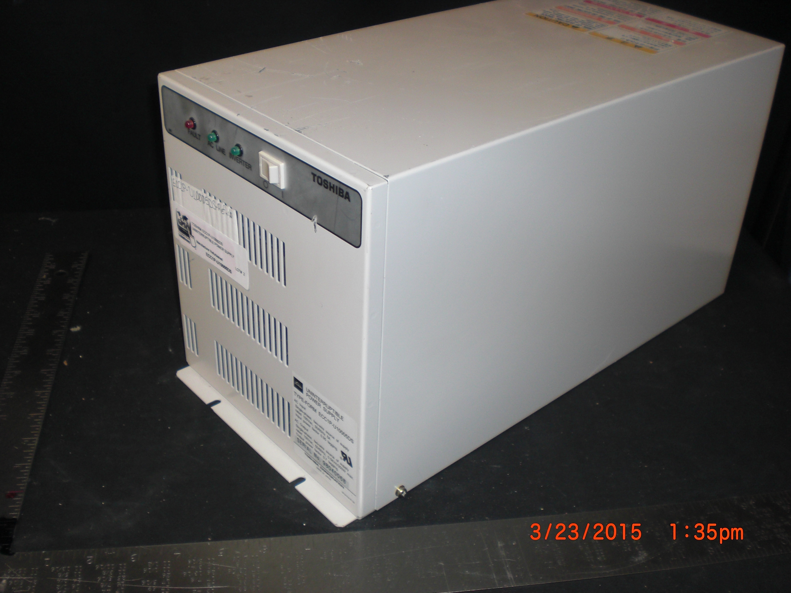 Power Supply  TOSHIBA ECC1P-U10005DS UNINTERRUPTIBLE POWER SUPPLY