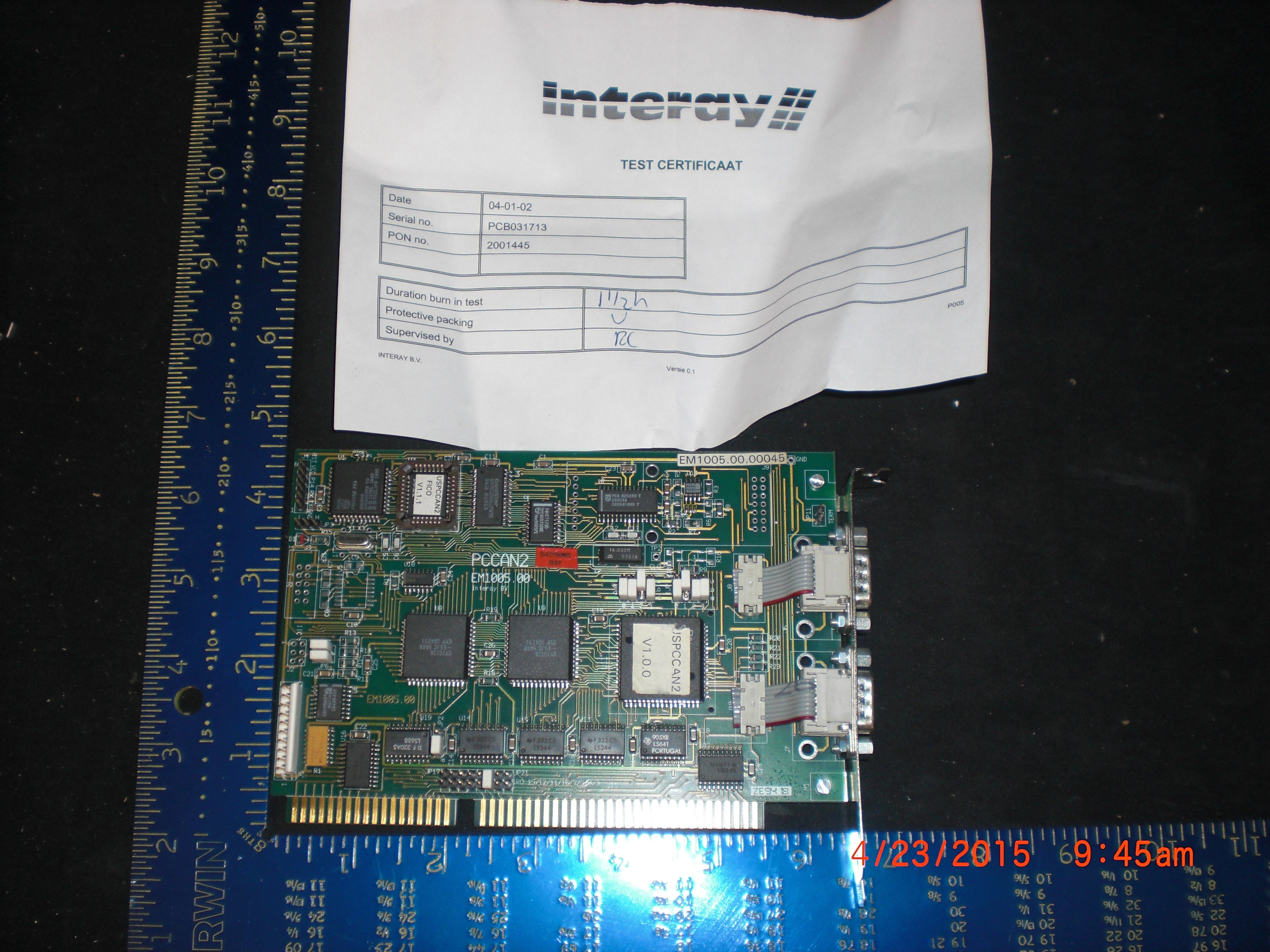 PCB PCCAN2  Interay BV EM105.00 