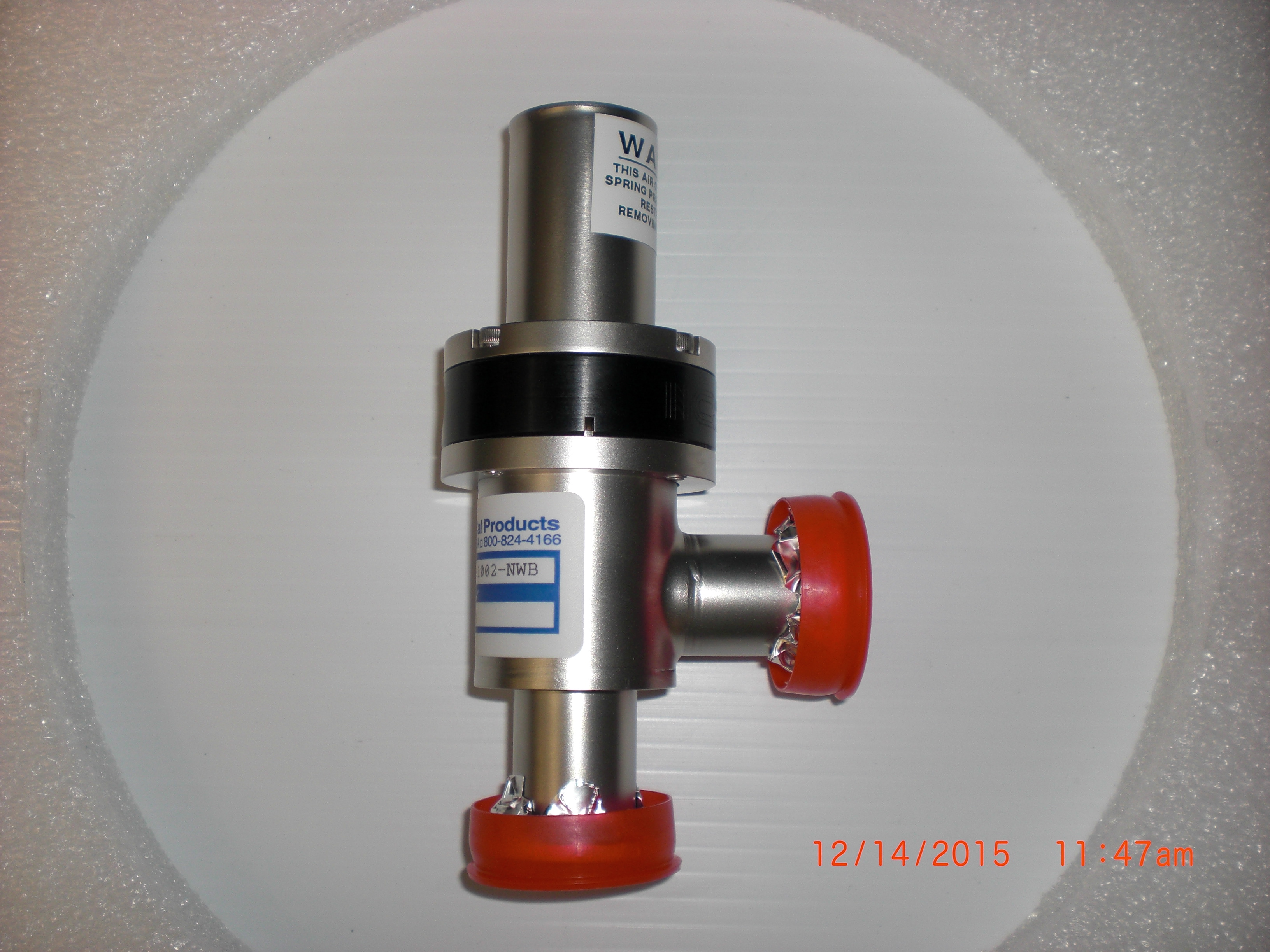 Valve NOR-CAL  ESVP-1002-NWB Bellows right angle Pneumatic  KF25