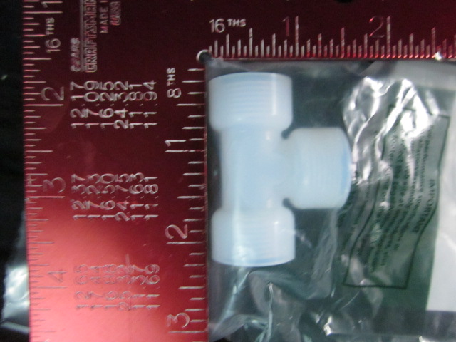 Fitting ENTEGRIS FUT6 PFA T-FORM GALTEK 3/8", TEE-FEMALE PIPE