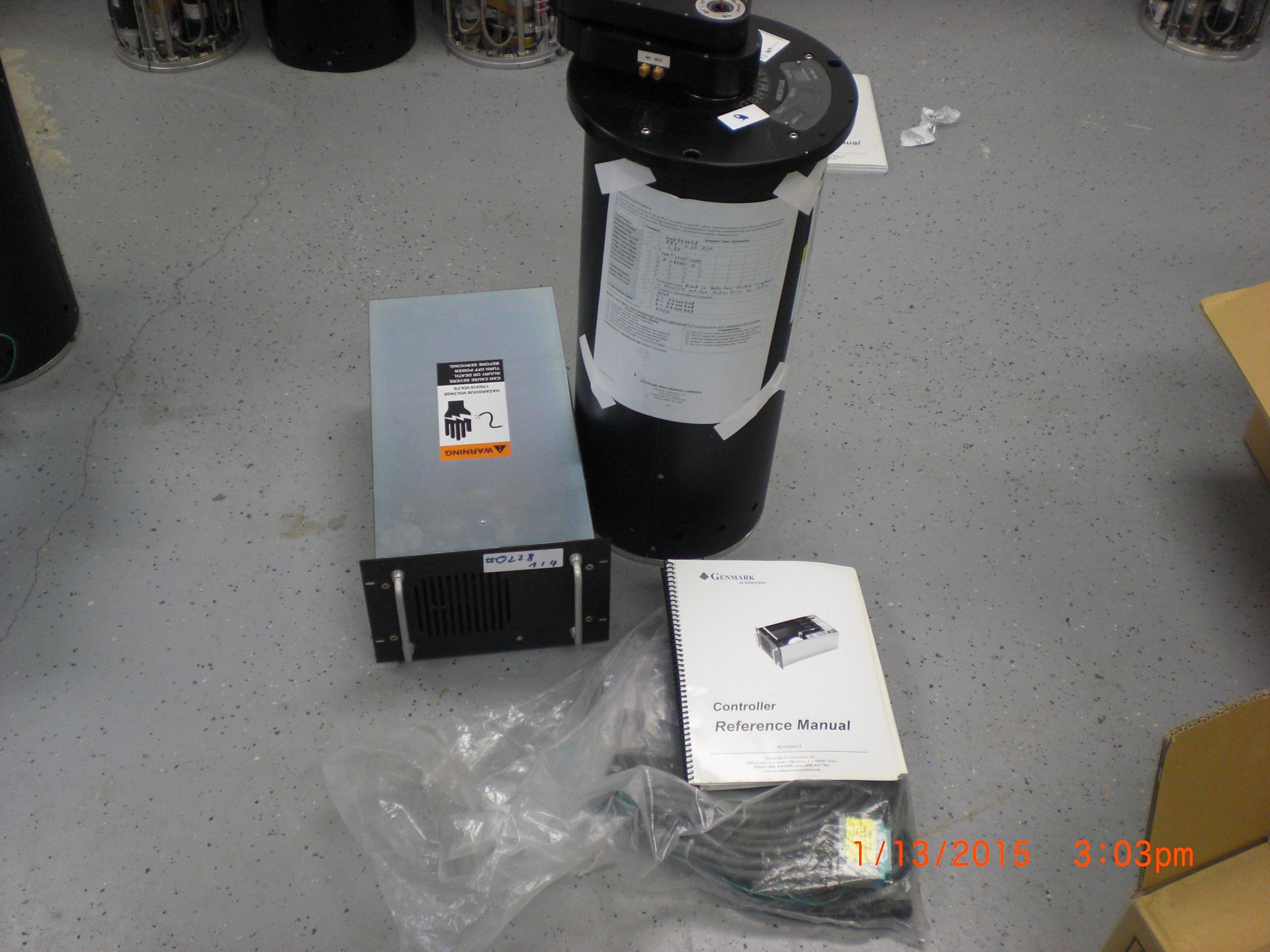 Robot GENMARK GB4 Robot with Controller SO8RA and Cables SN 400301048 for ASM