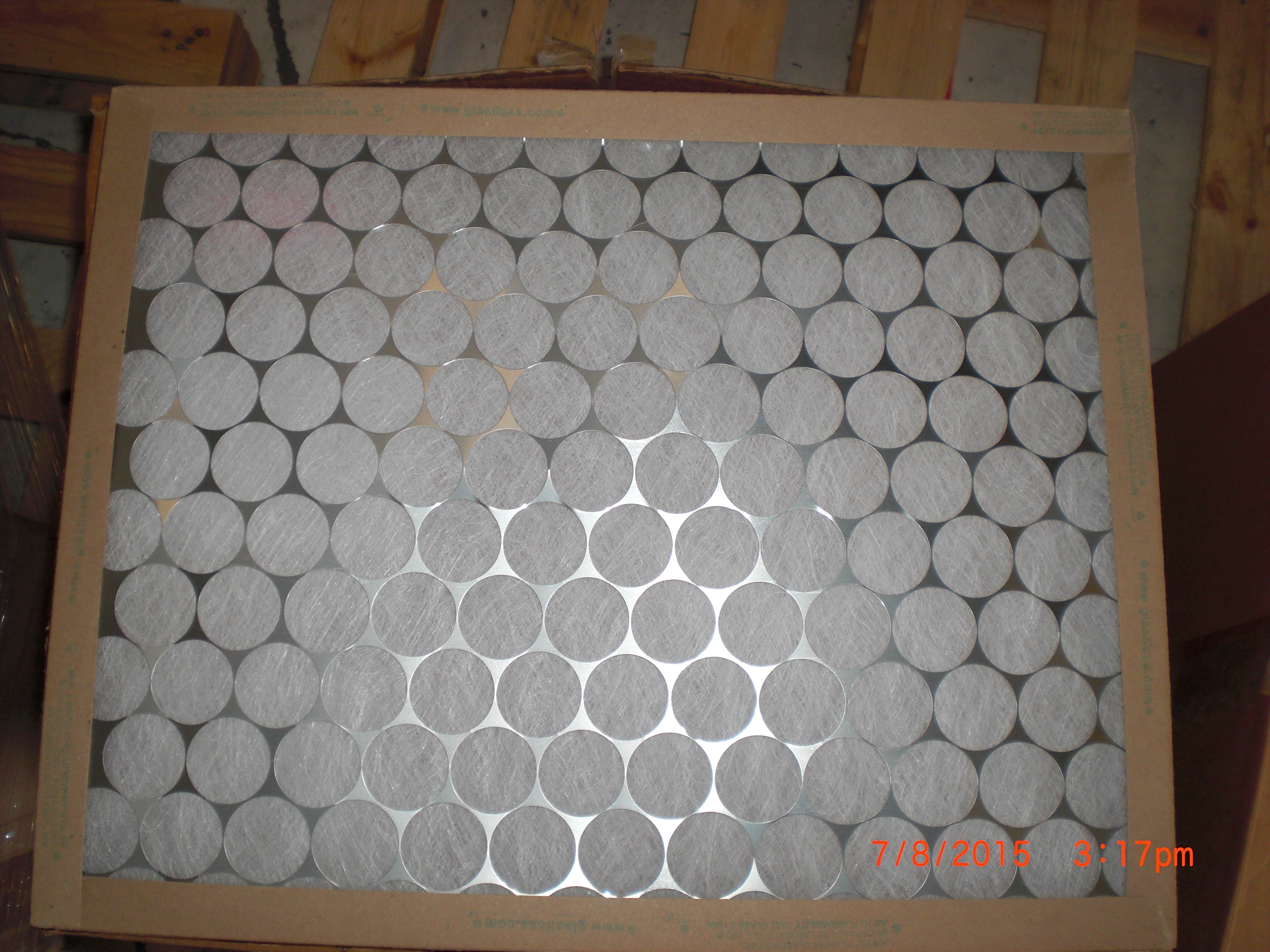 Filter  Glasfloss GTA16202 16 x 20 x 2 in Glass air filter Disposable PKG 20