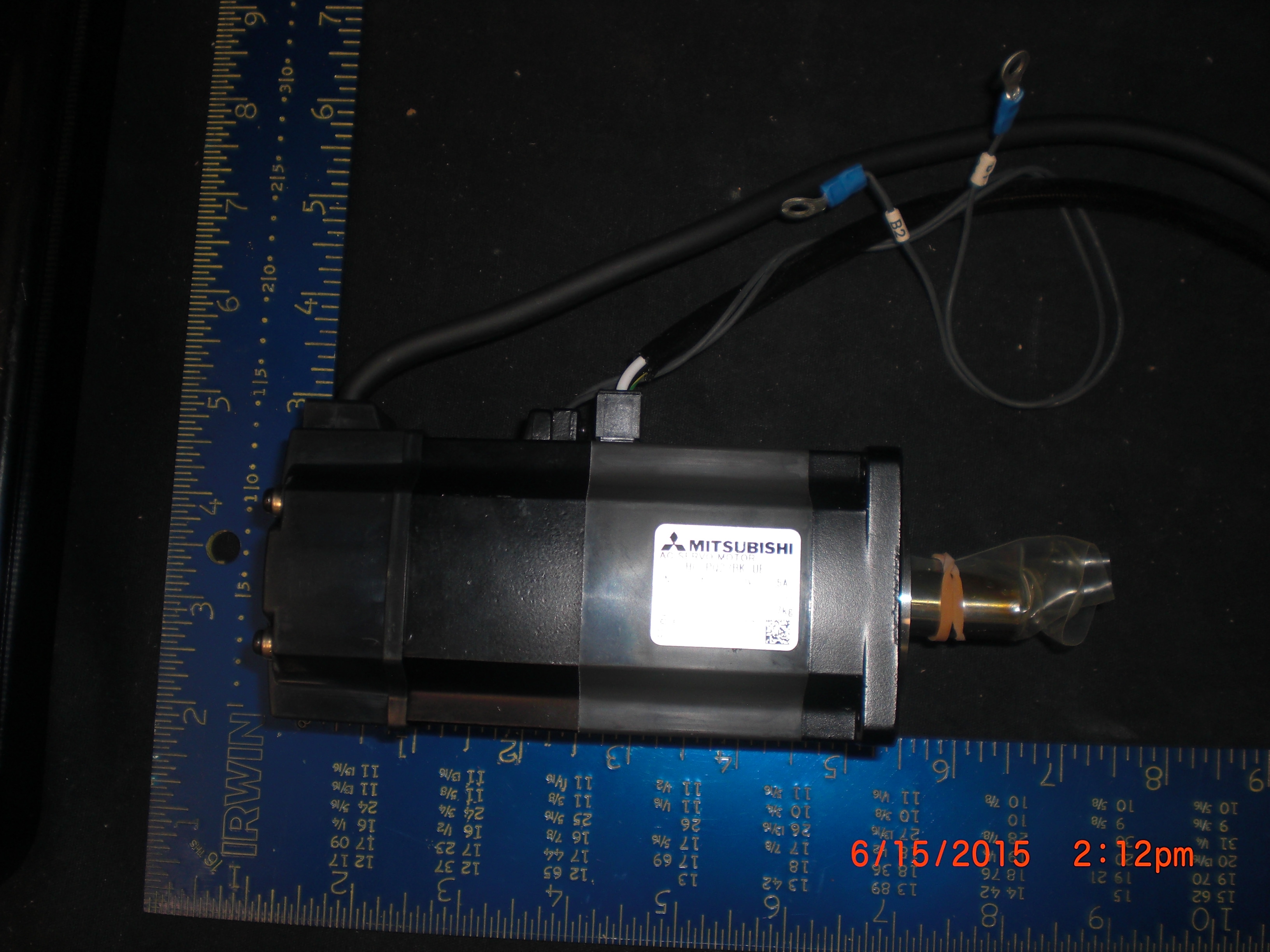 Motor  MITSUBISHI HC-PQ23BK-UE AC Servo 3000RPM 