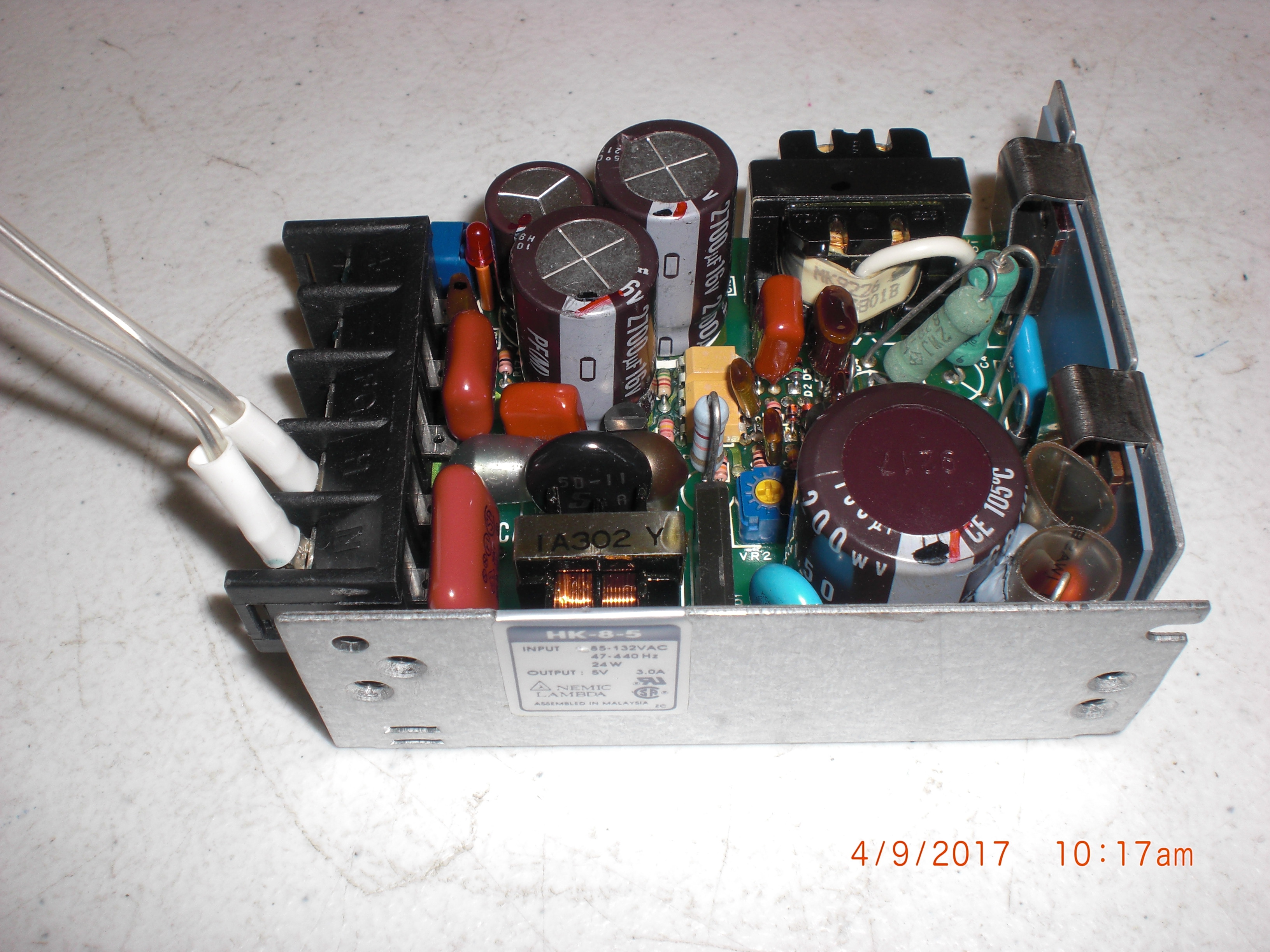Power Supply  Nemic-Lambda HK-8-5 5V  3A 24W