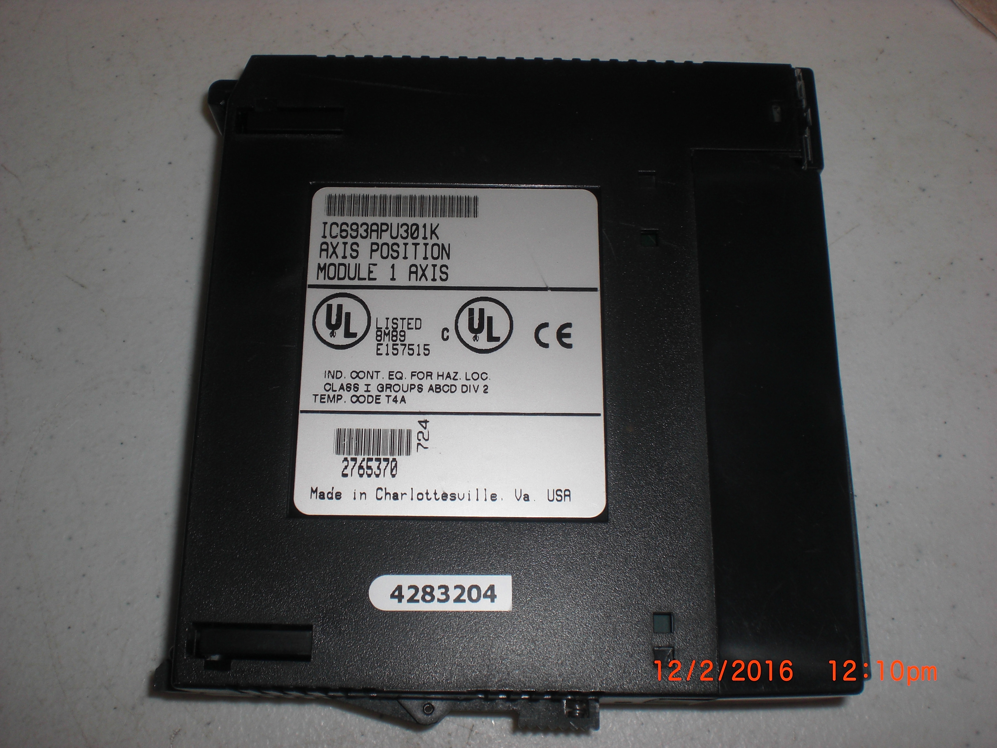 PLC Axis Position Module 1 Axis GE FANUC IC693APU301K