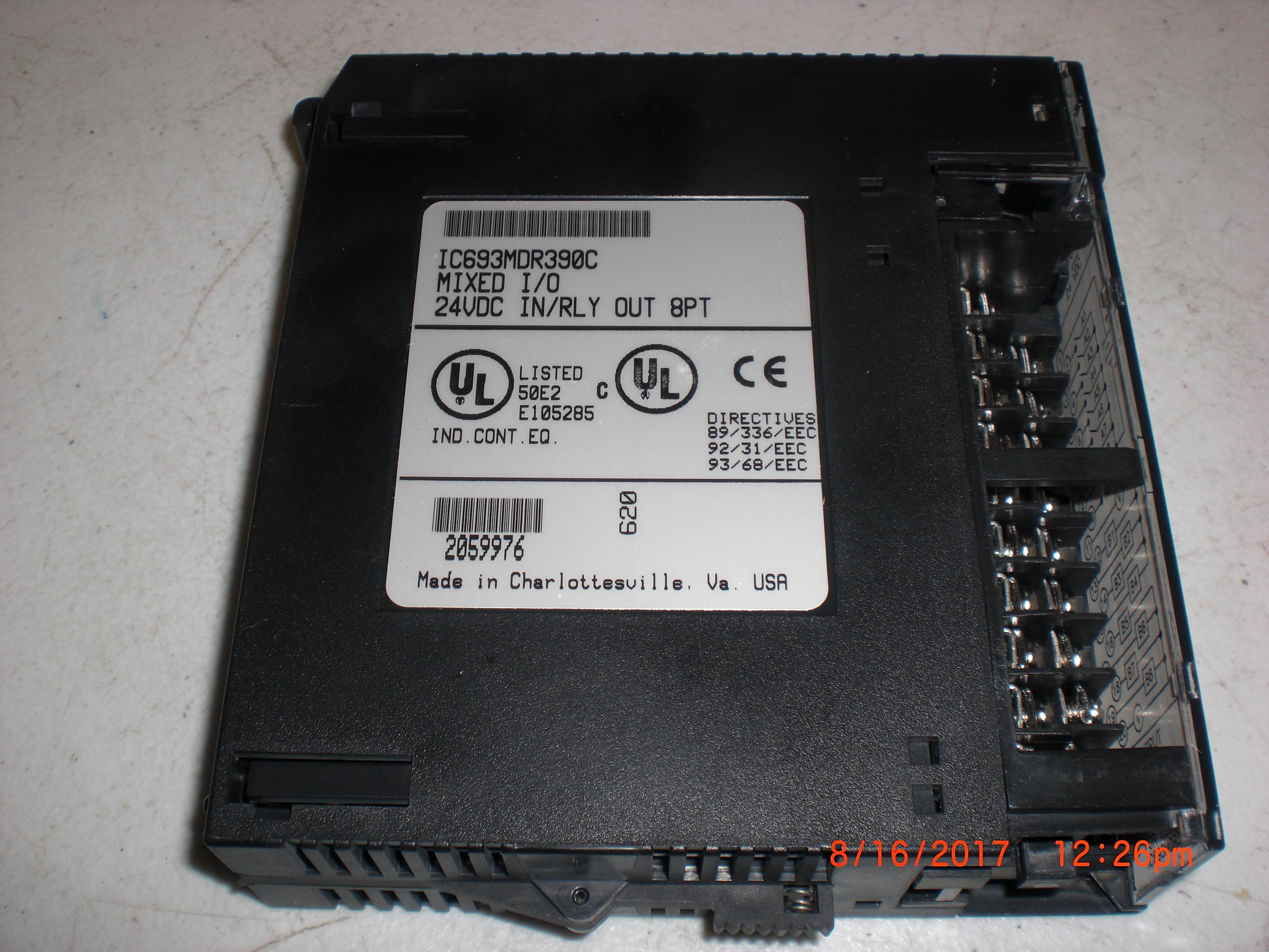 PLC GE FANUC IC693MDR390C MIXED I/O Harvested never used