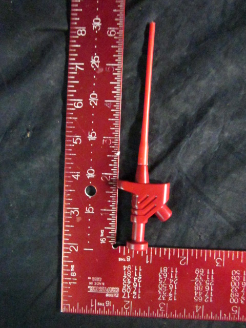 Tool 4MM PROBE Grabber Clip RED 60VDC 5A Rated HIRSCHMANN KLEPS-30 