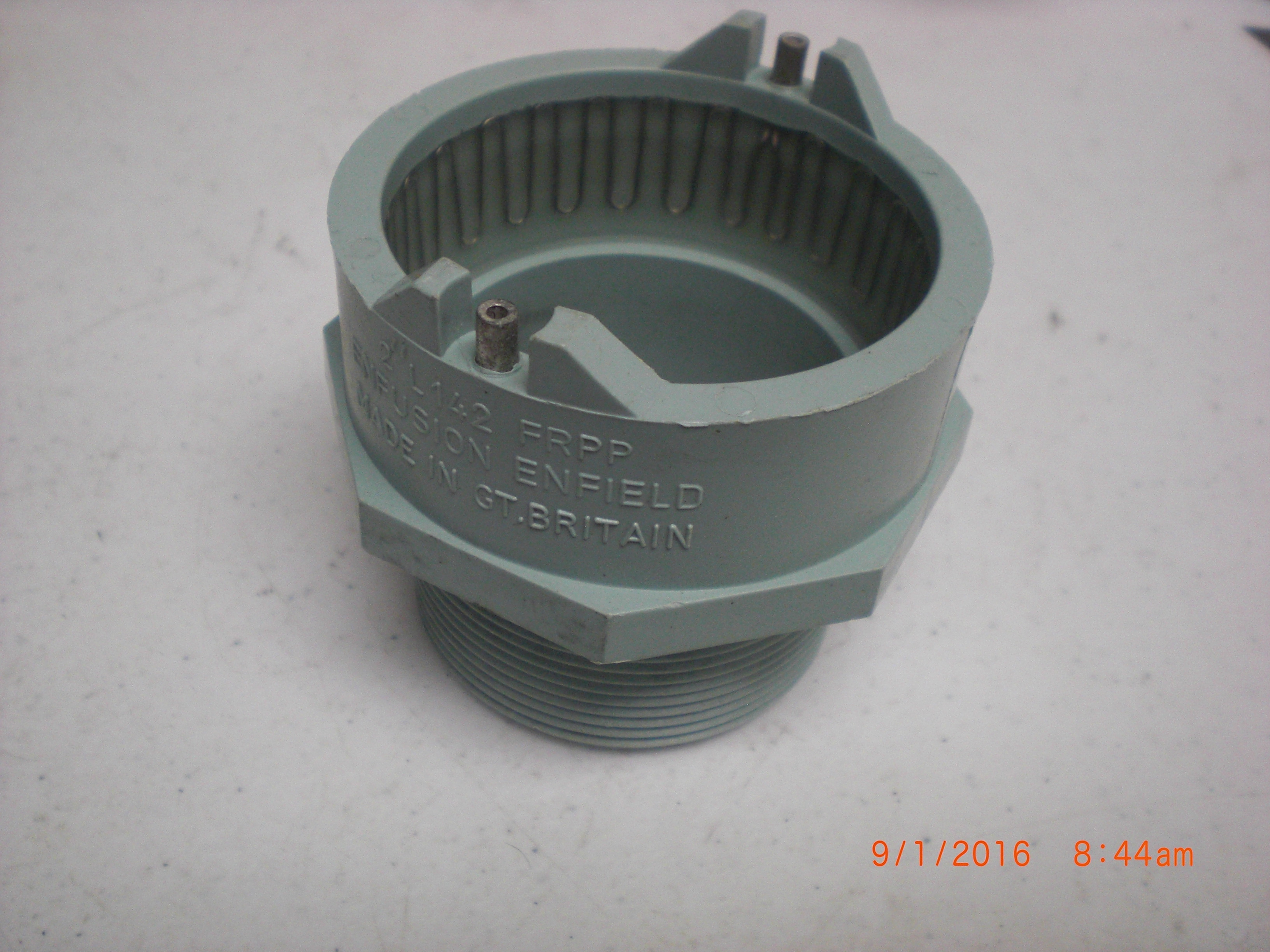 Fitting 2in Male Adapter EJ x MPT FRPP  Acid Waste  Enfield L142 ENFUSION 