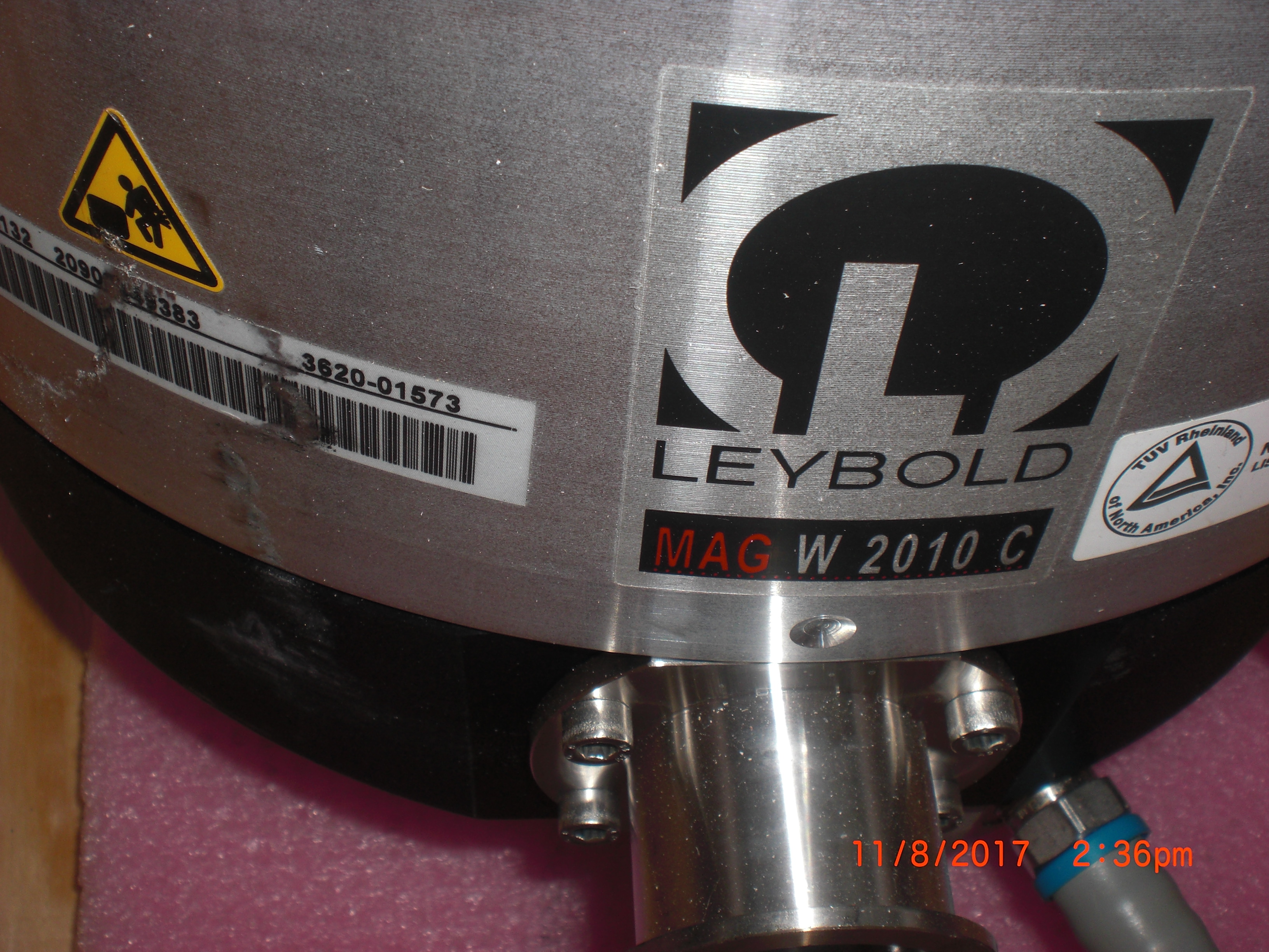 Pump LEYBOLD MAG W 2010C Turbo-molecular Vacuum Harvested Running  