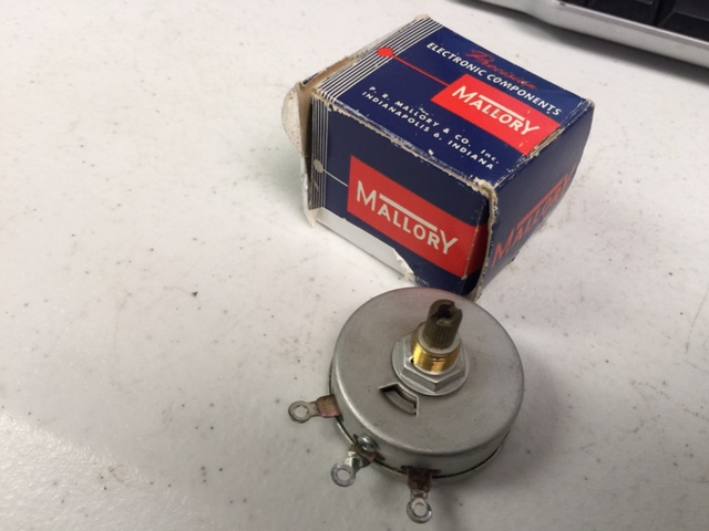 Controller MALLORY MG100K POTENTIOMETER, 100,000 OHM, 12.5 WATT