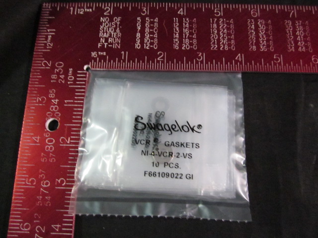 Gasket Swagelok NI-4-VCR-2-VS-BL Blank OFF Gasket Nickel 1/4 VCR PKG 10