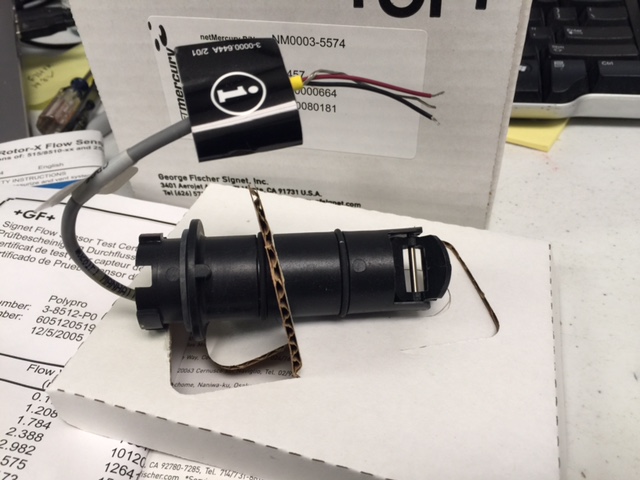 Sensor GF NM0003-5574 SIGNET FLOW SENSOR POLYPRO 3-8512-PO 