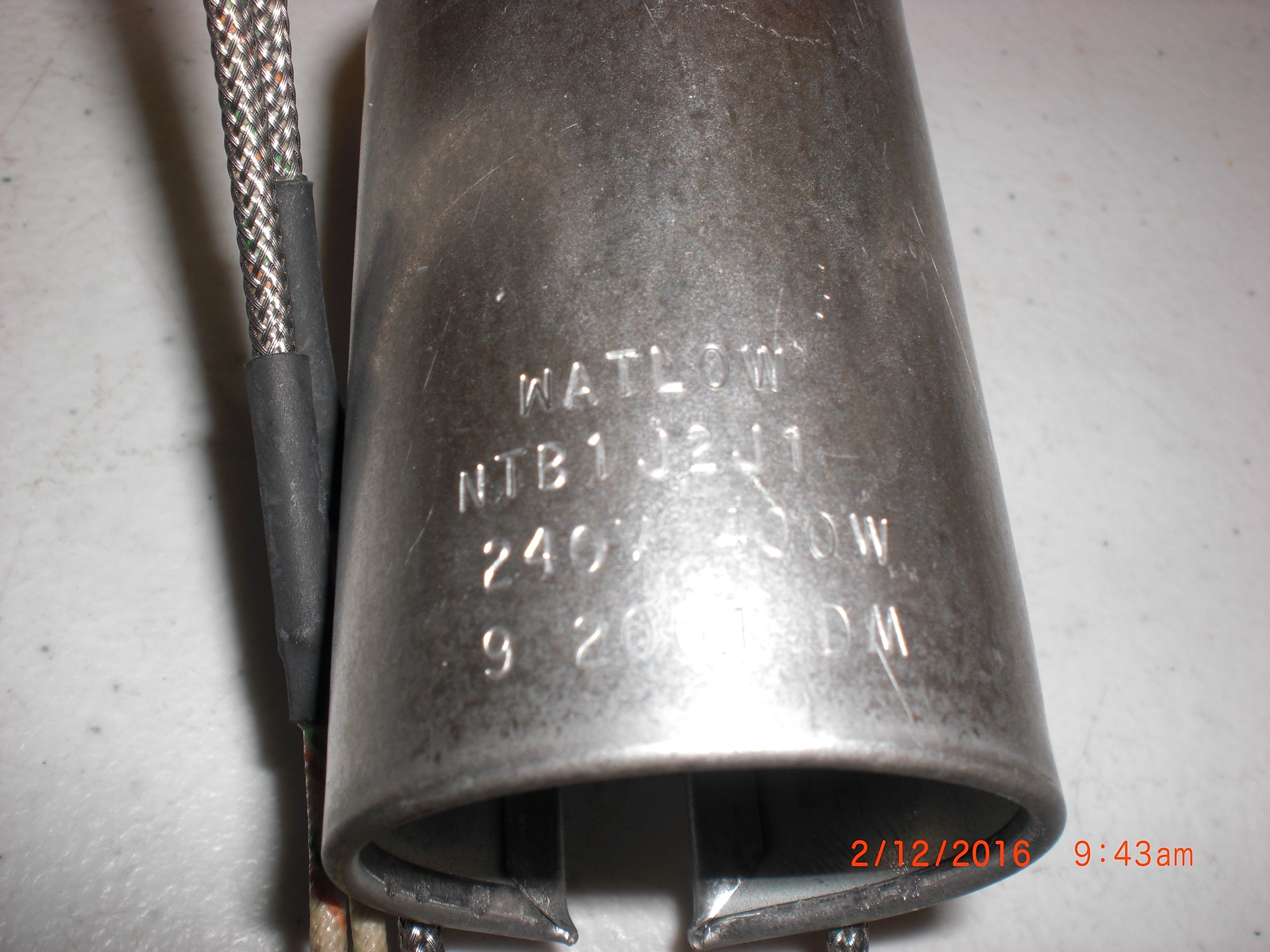 Heater Pipe jacket 400W 240V WATLOW NTB1J2J1 1.5 OD eBay