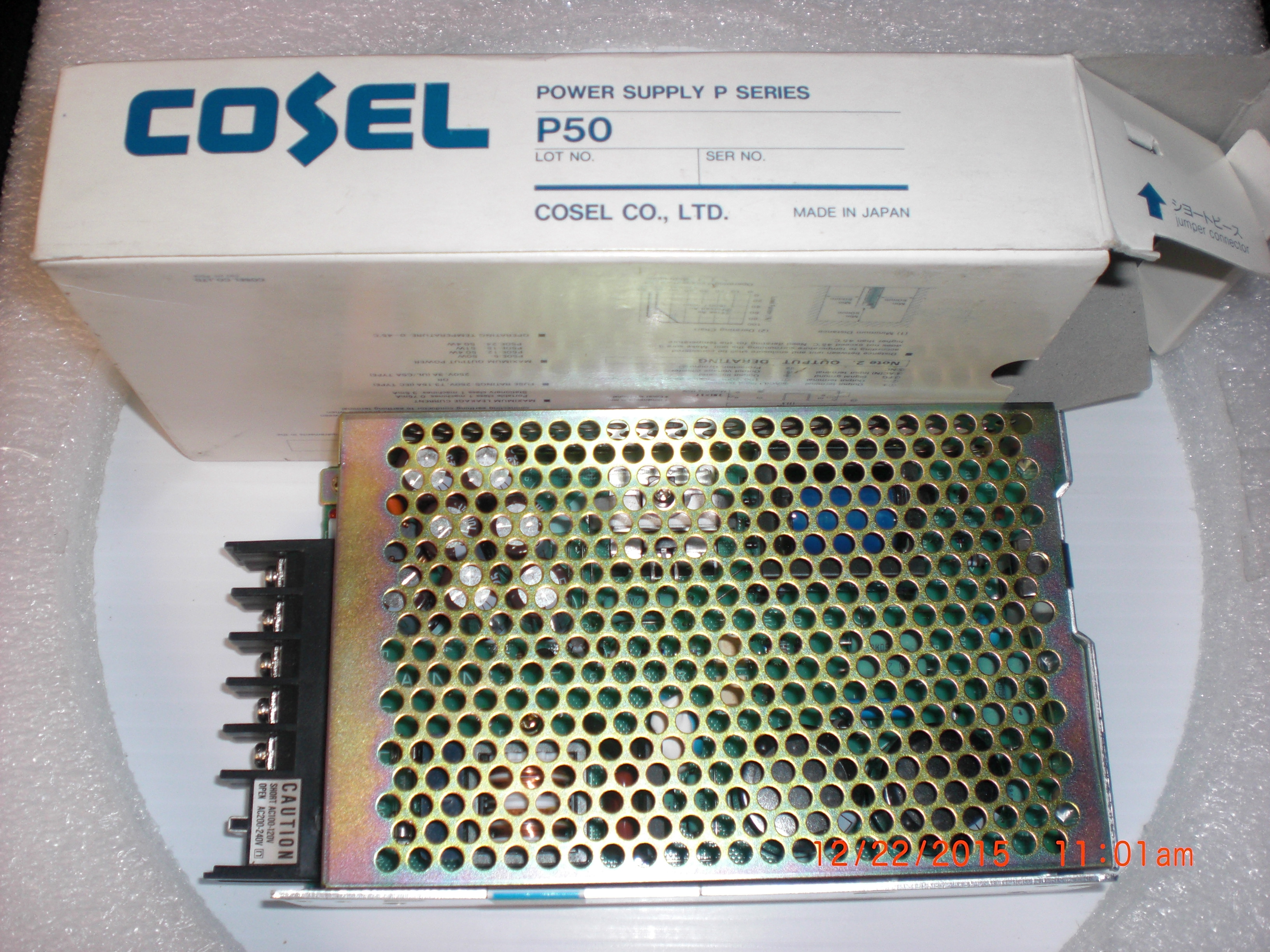 Power Supply  COSEL P50E-12 Switching 12V 4.2A
