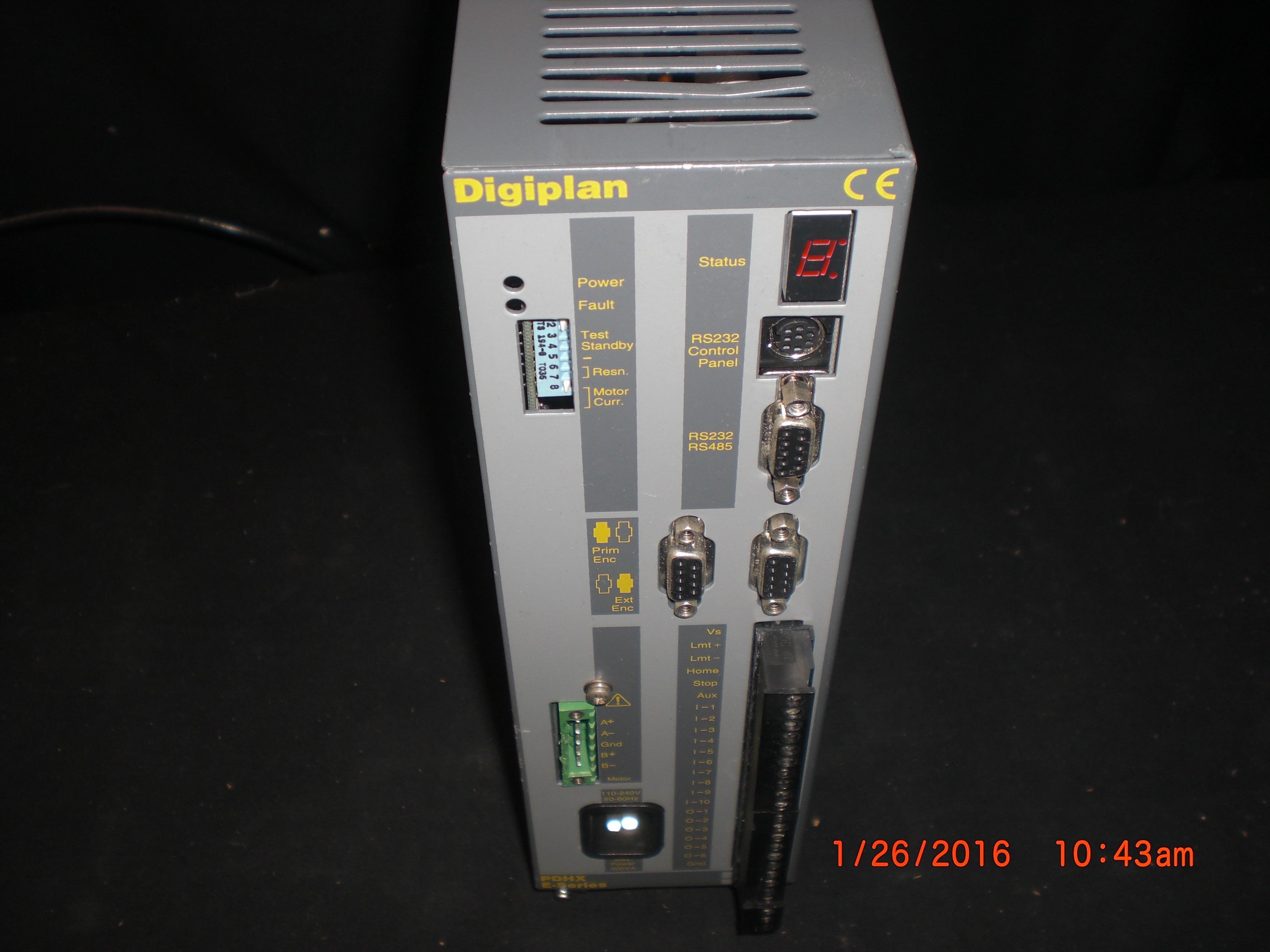 motor Controller PARKER PDHX15E/232 Digiplan PDHX E Series INDEXER DRIVE 110/240VAC 50/60HZ 300V UN-Tested AS IS