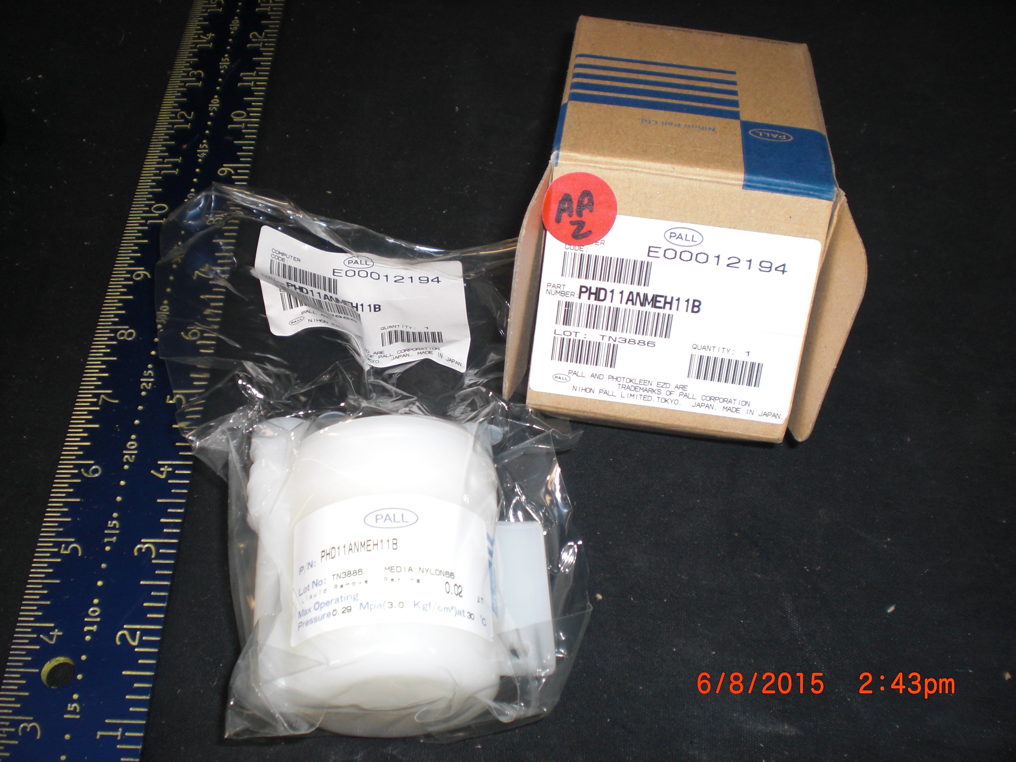 Filter  PhotoKleen™ EZD-3 PALL PHD11ANMEH11B