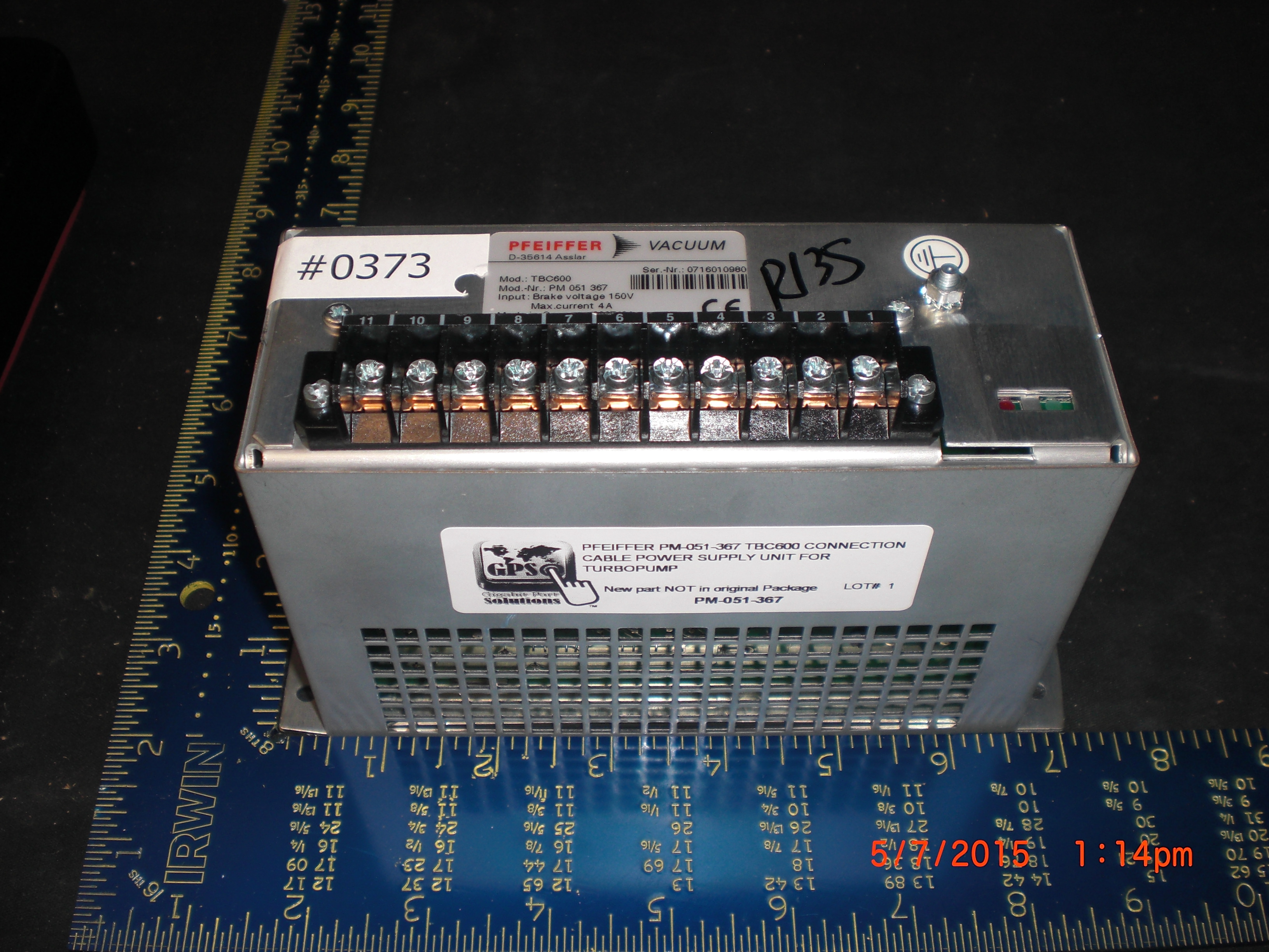 Pump PFEIFFER PM-051-367 TBC600 power module