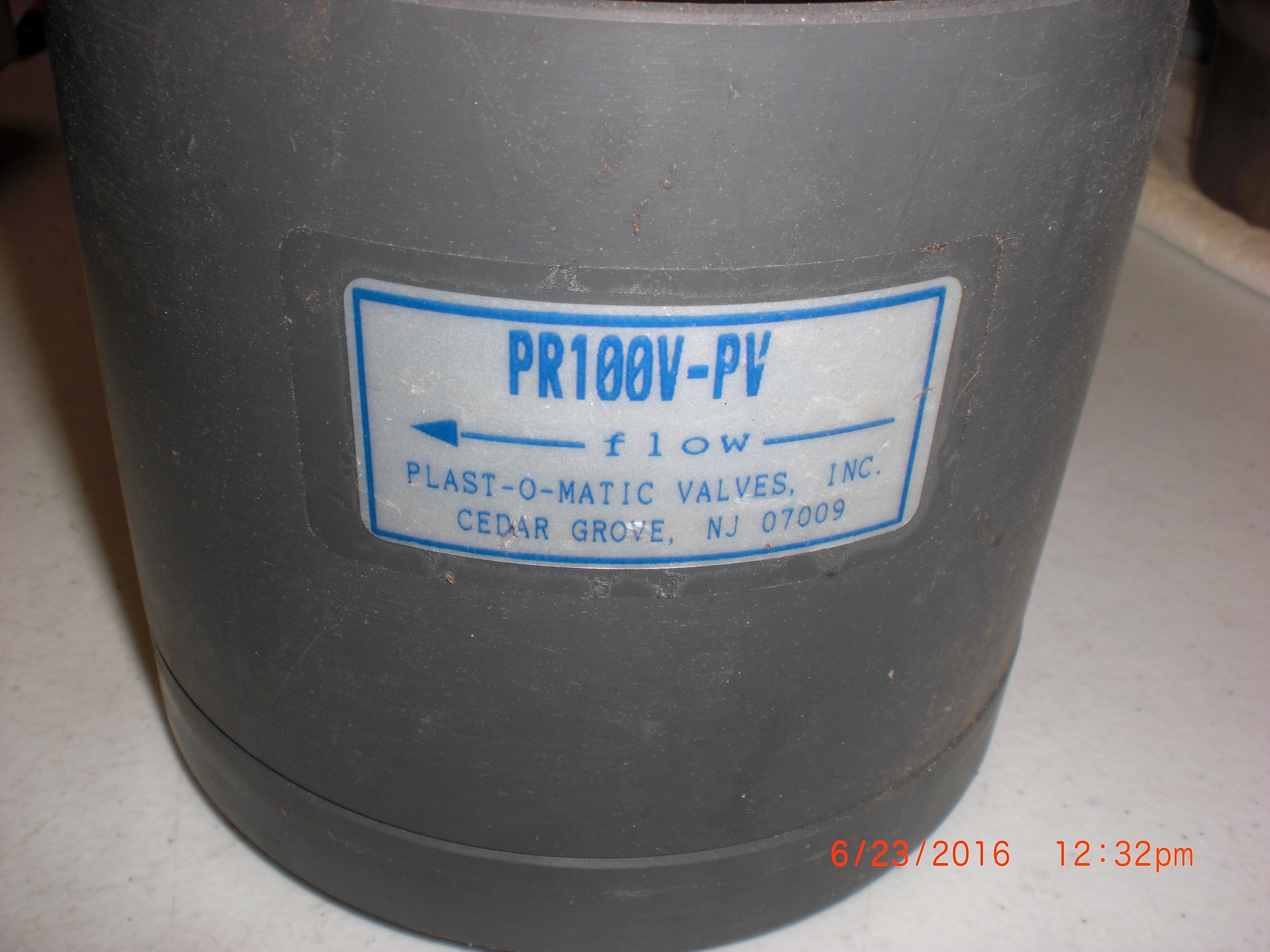 Regulator PLAST-O-MATIC PR100V-PV 1" PRESSURE REGULATOR PVC  5 - 50 PSI