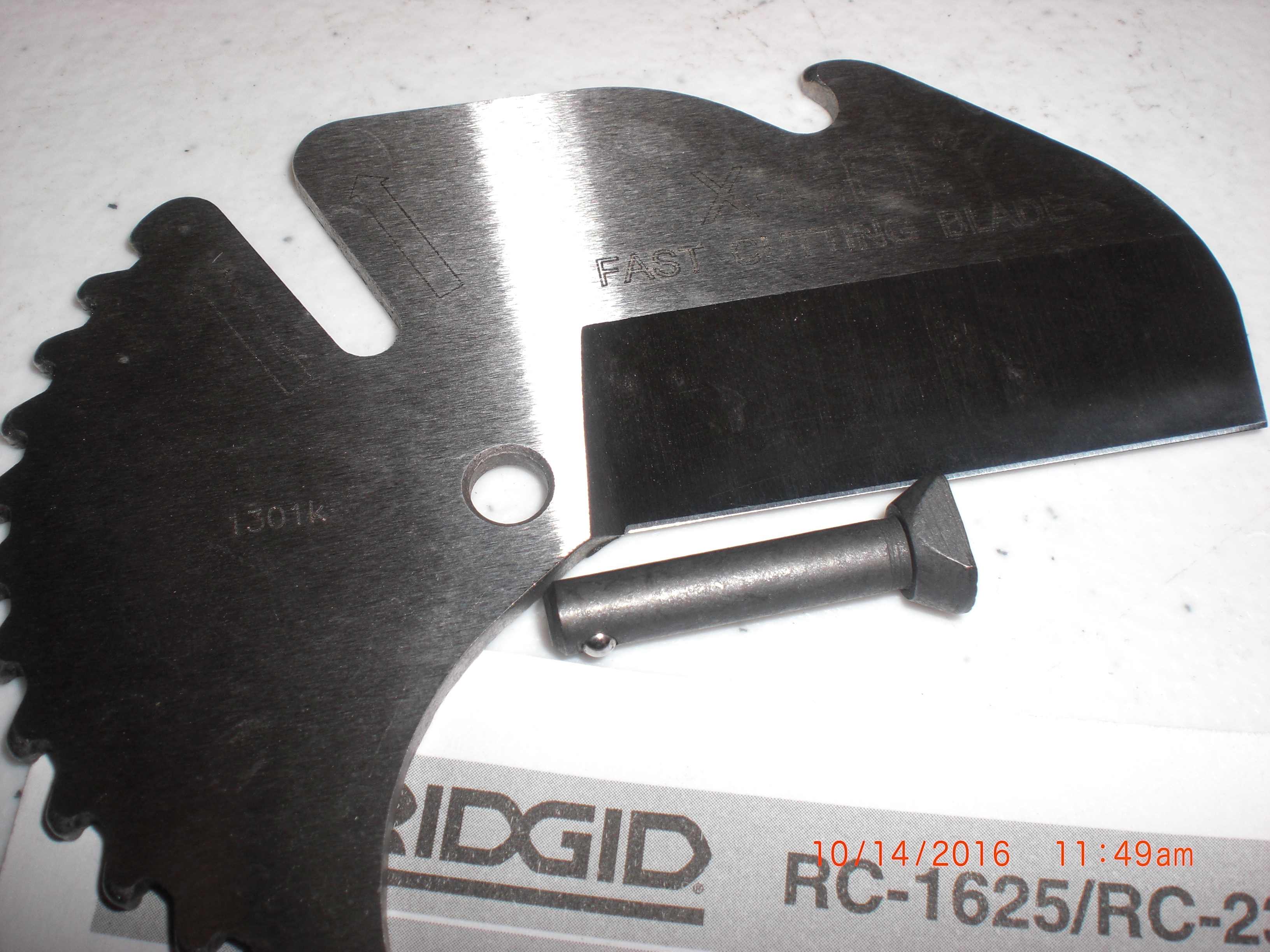 RIDGID RC1625 Ratcheting pipe/tube cutter replacement blade XCEL eBay