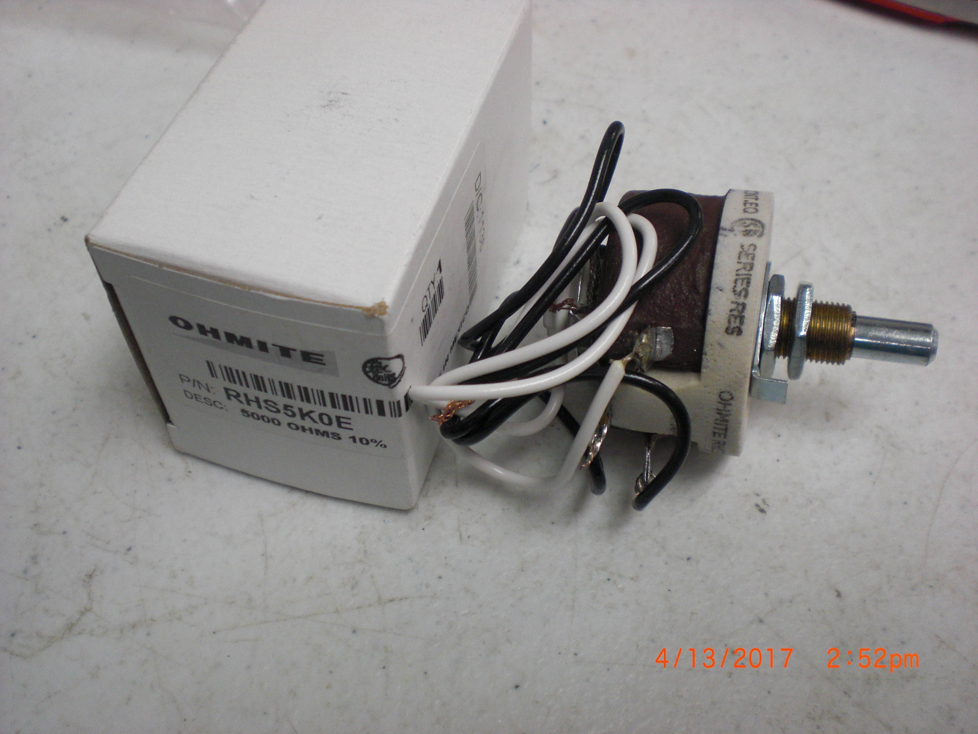Electrical OHMITE RHS5K0E Potentiometer 5000 OHM 10%