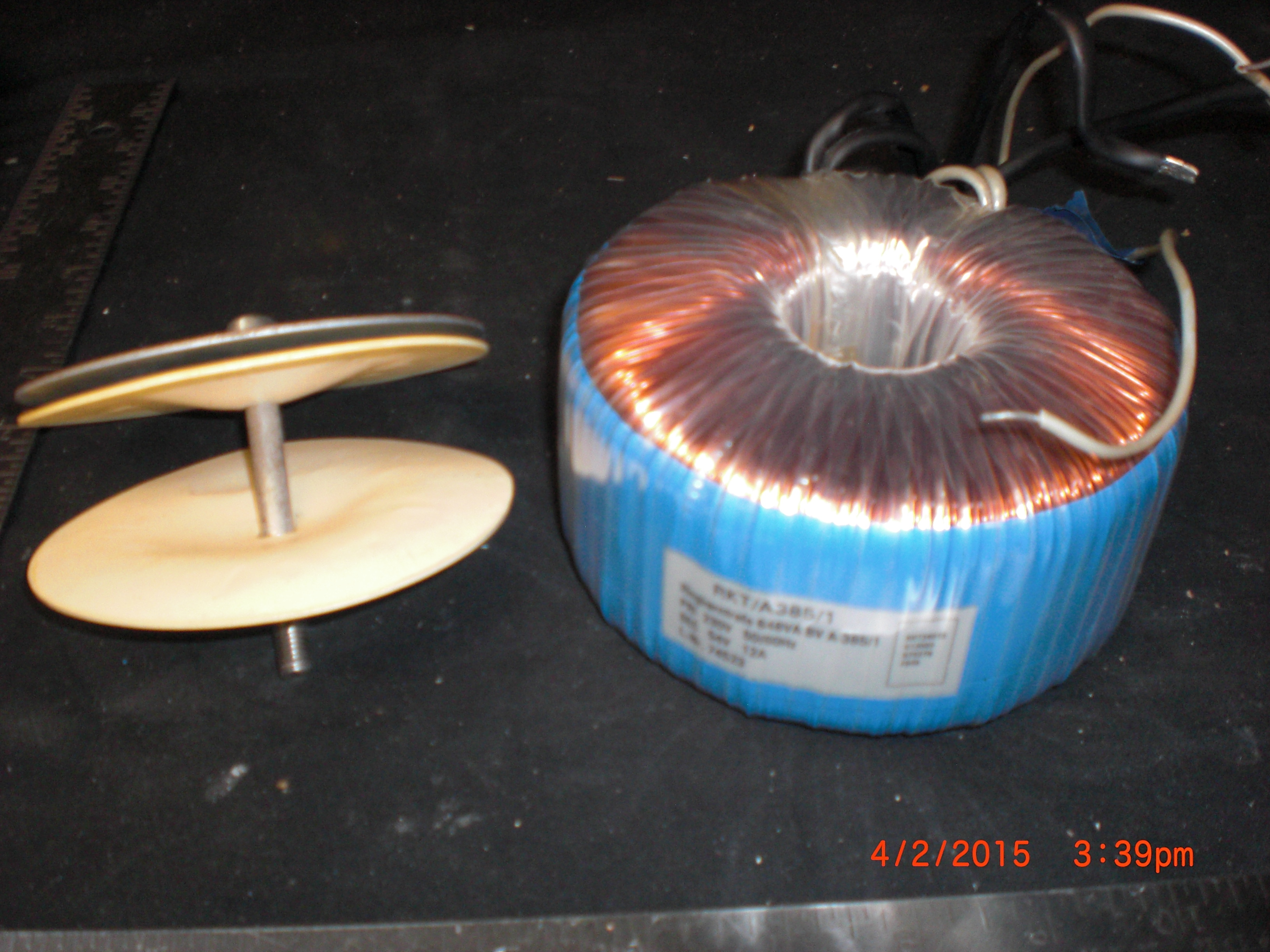 Transformer  TOROIDAL 54V 12A 50/60HZ, 230V RKT  RKT/A385/1