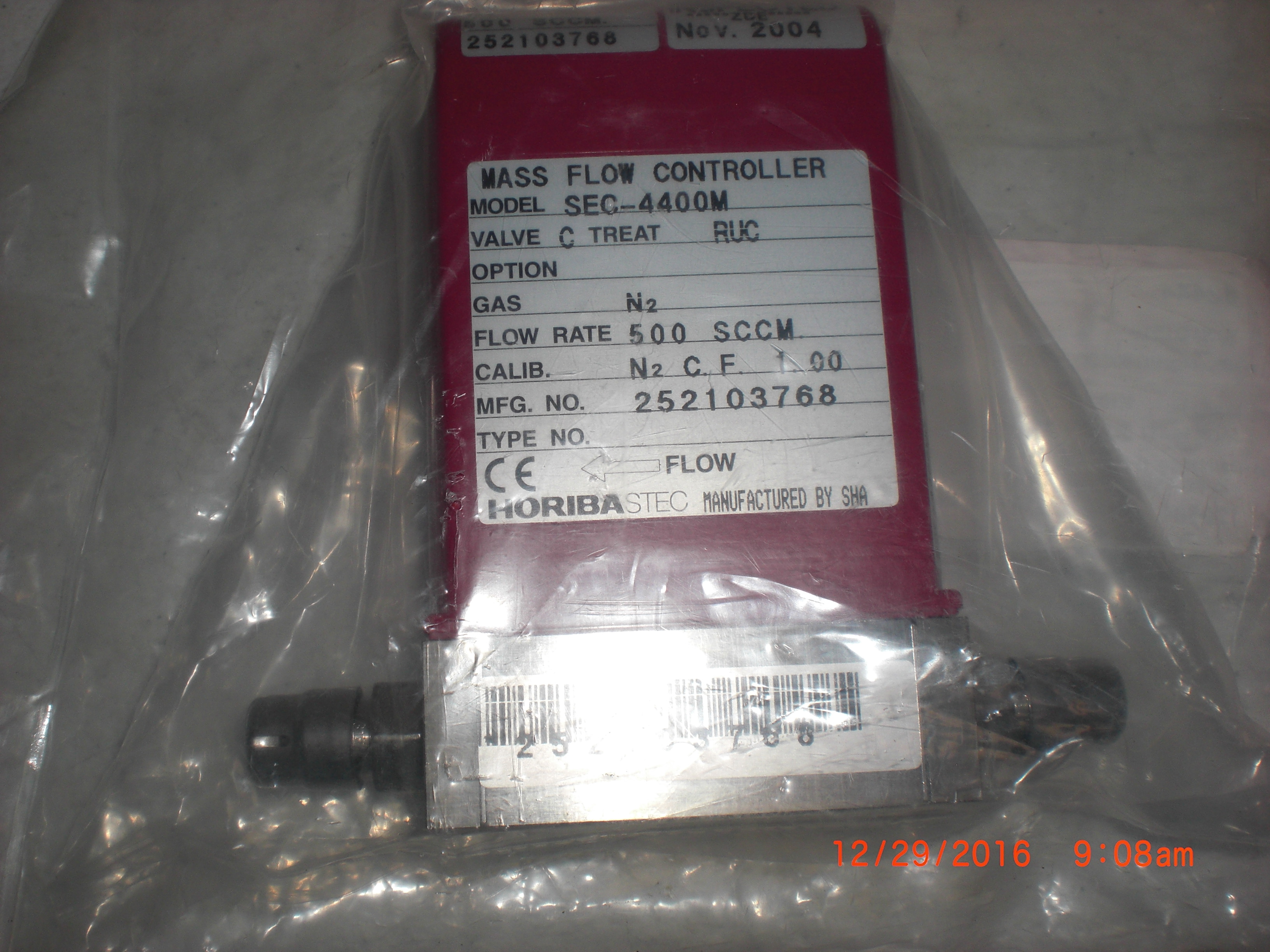 MFC HOREBIA / STEC SEC-4400M N2 500sccm