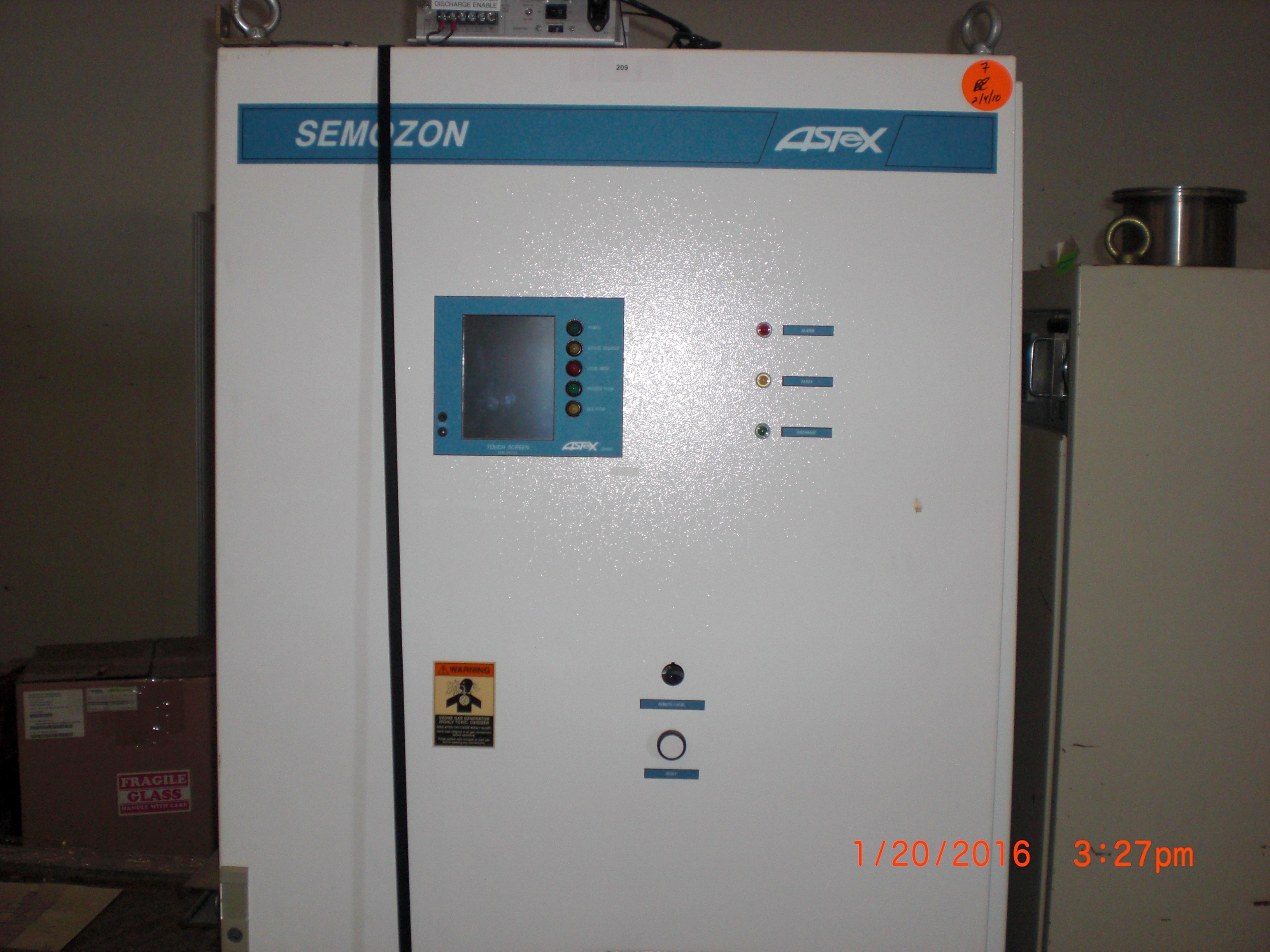 Generator OZONE ASTEX SEMOZE configured for Watkins Johnson Untested