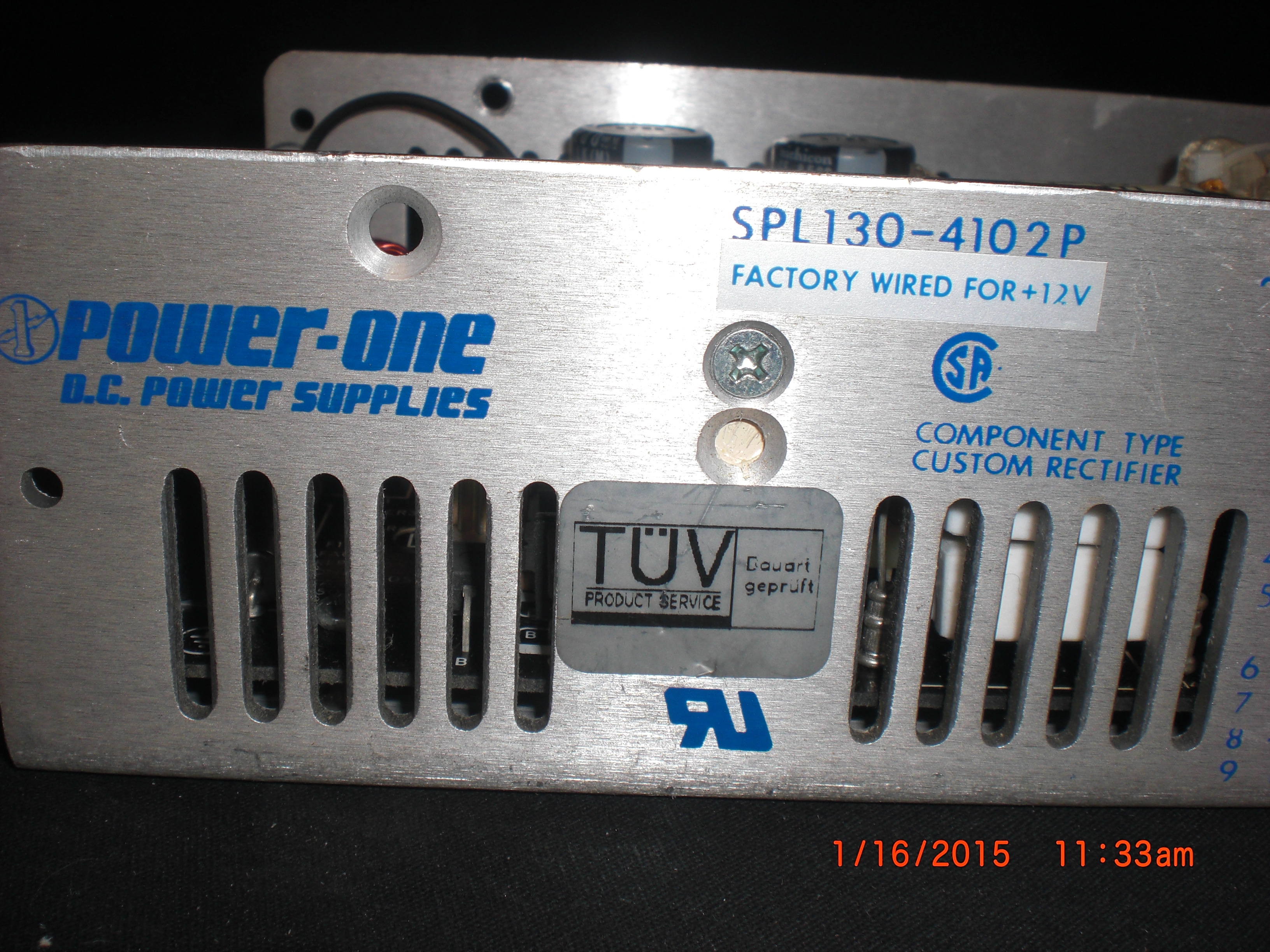 Power Supply   +/- 5 and 12 VDC,  +24VDC,  130W CONT  SLP130-4102P POWER ONE