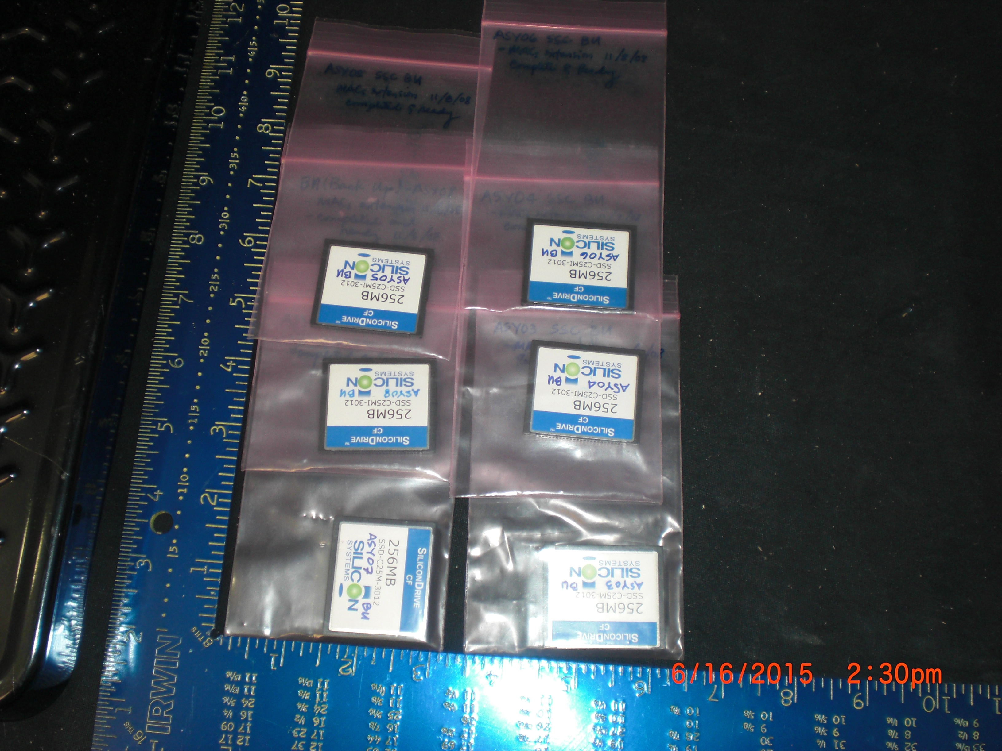 Computer Accessory SILICON SYSTEMS SSD-C25M-3012 CF CARD 256MB Compact Flash Card PKG 6