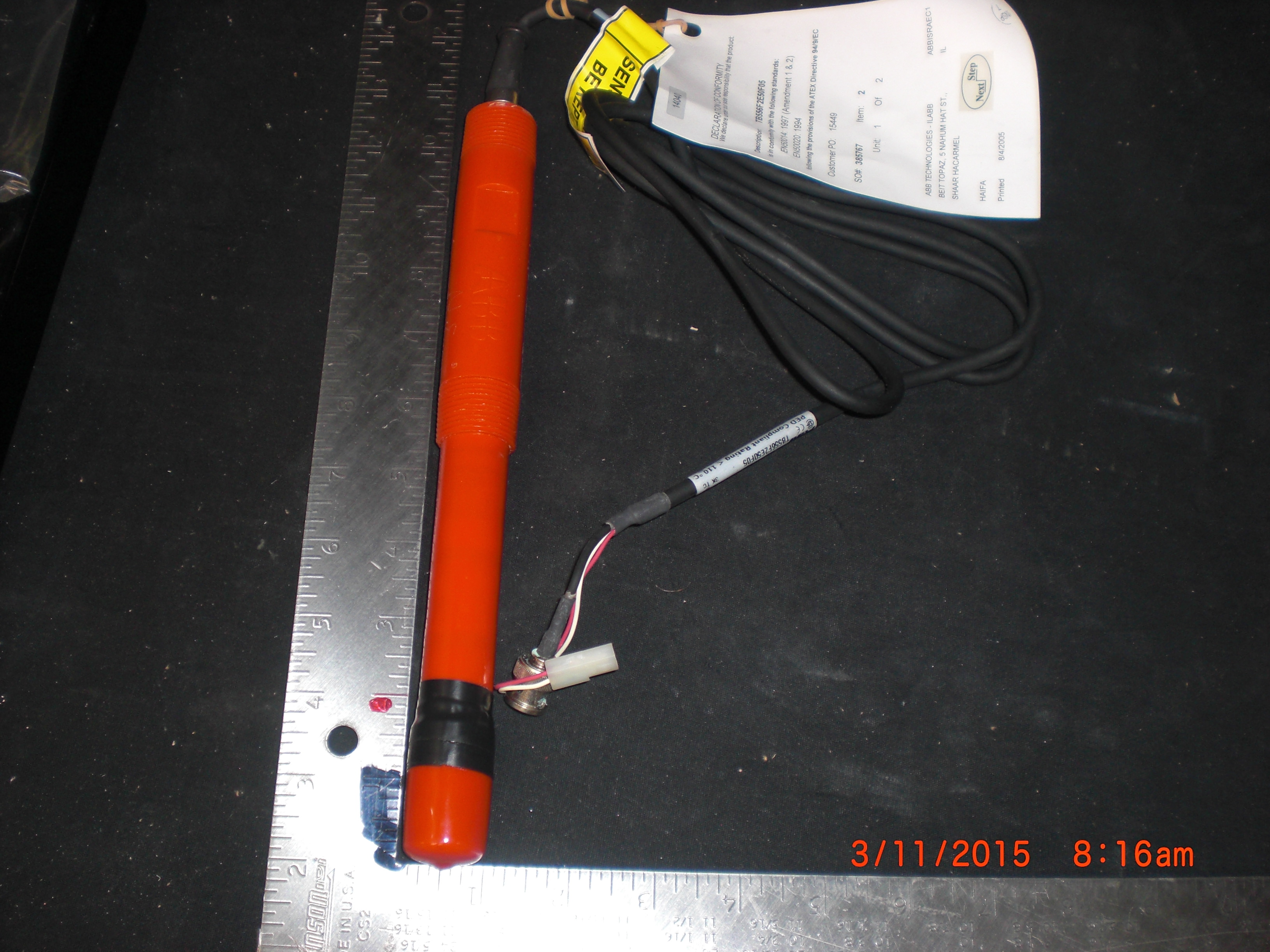 Sensor ABB TB556F2E50F05 PH ORP Sensor 
